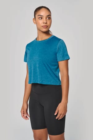 Triblend dames croptop 