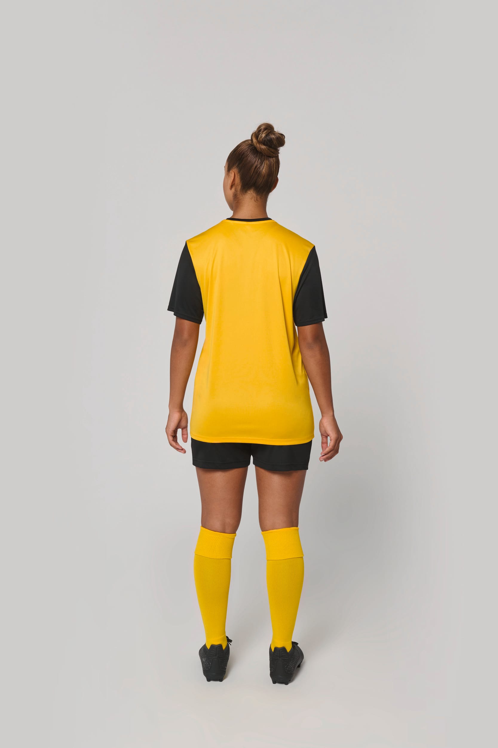 T-shirt bicolor de manga curta para adulto