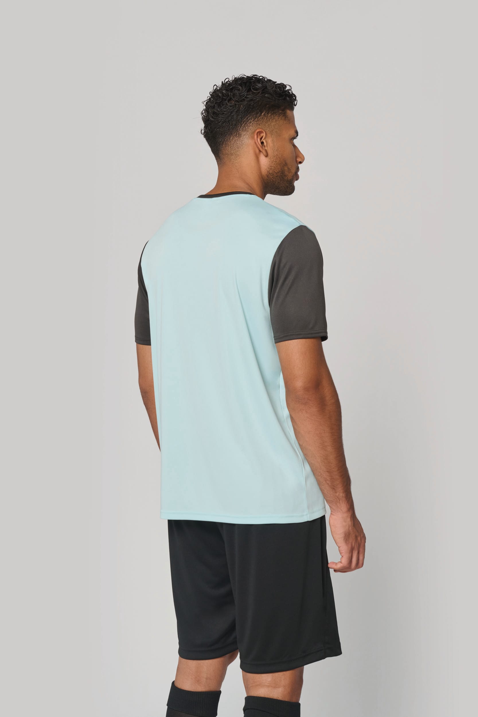 T-shirt multidesporto bicolor de manga curta unissexo