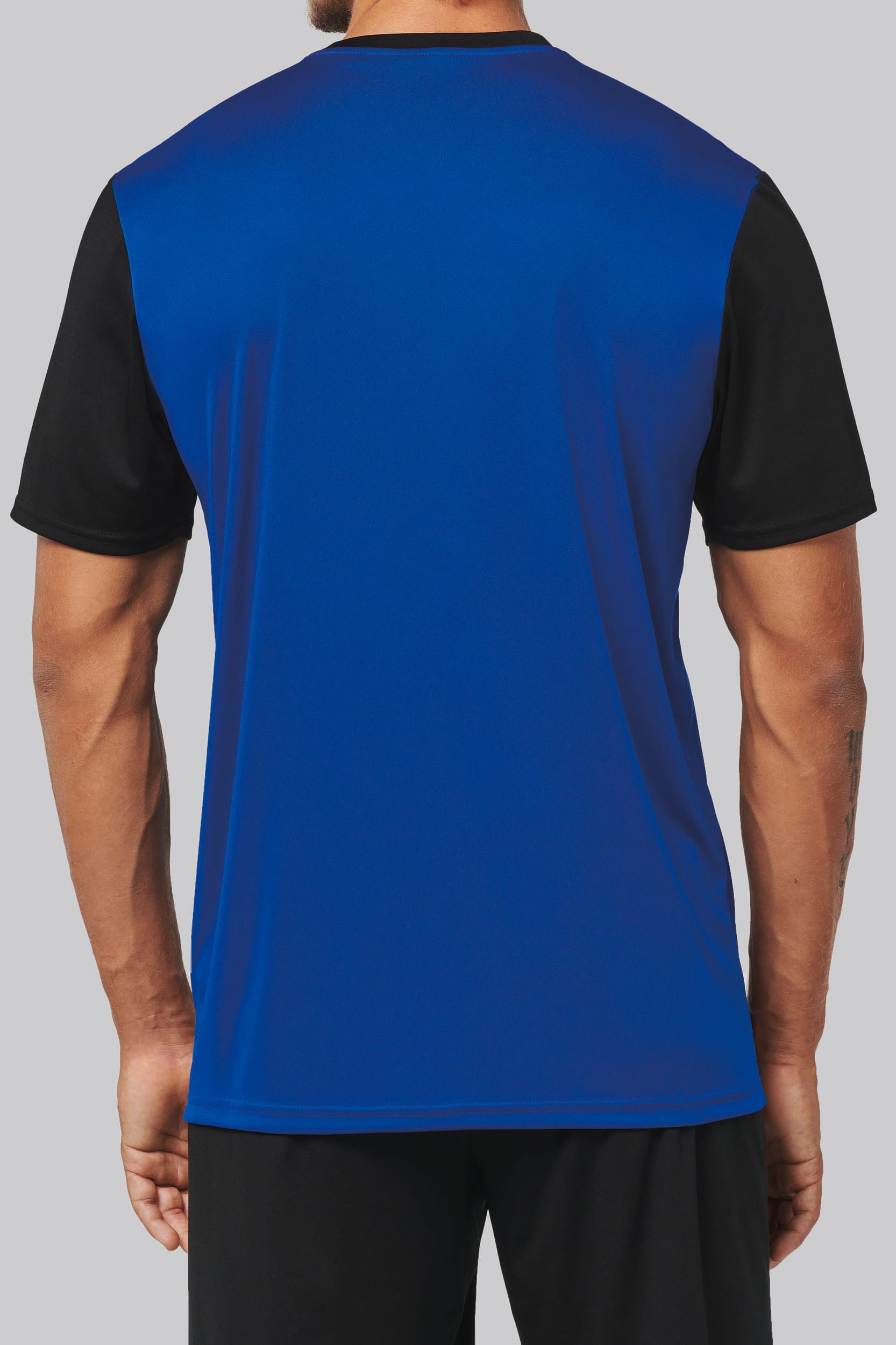 Maillot multisport manches courtes bicolore unisexe
