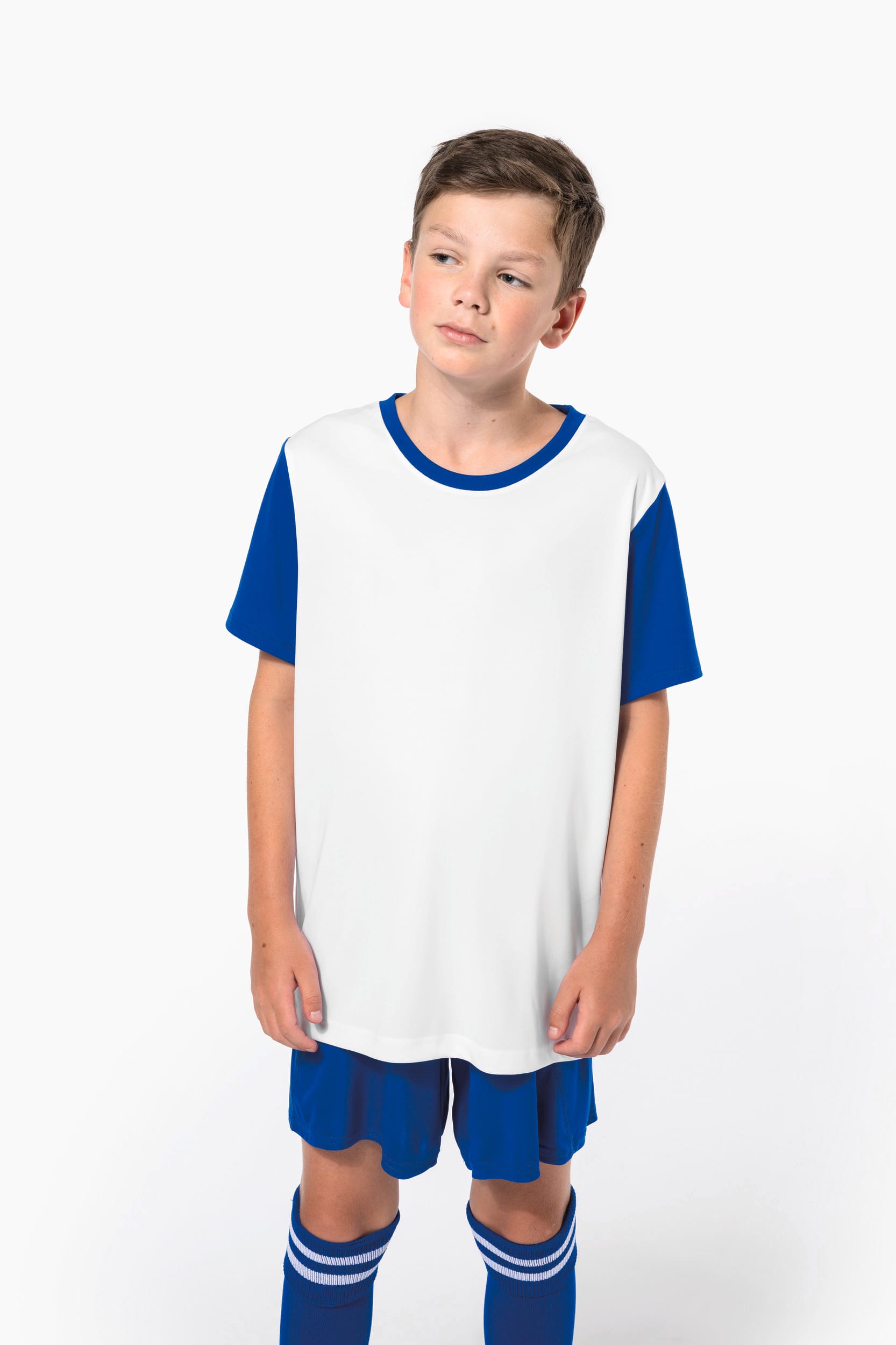 Maillot multisport manches courtes bicolore enfant