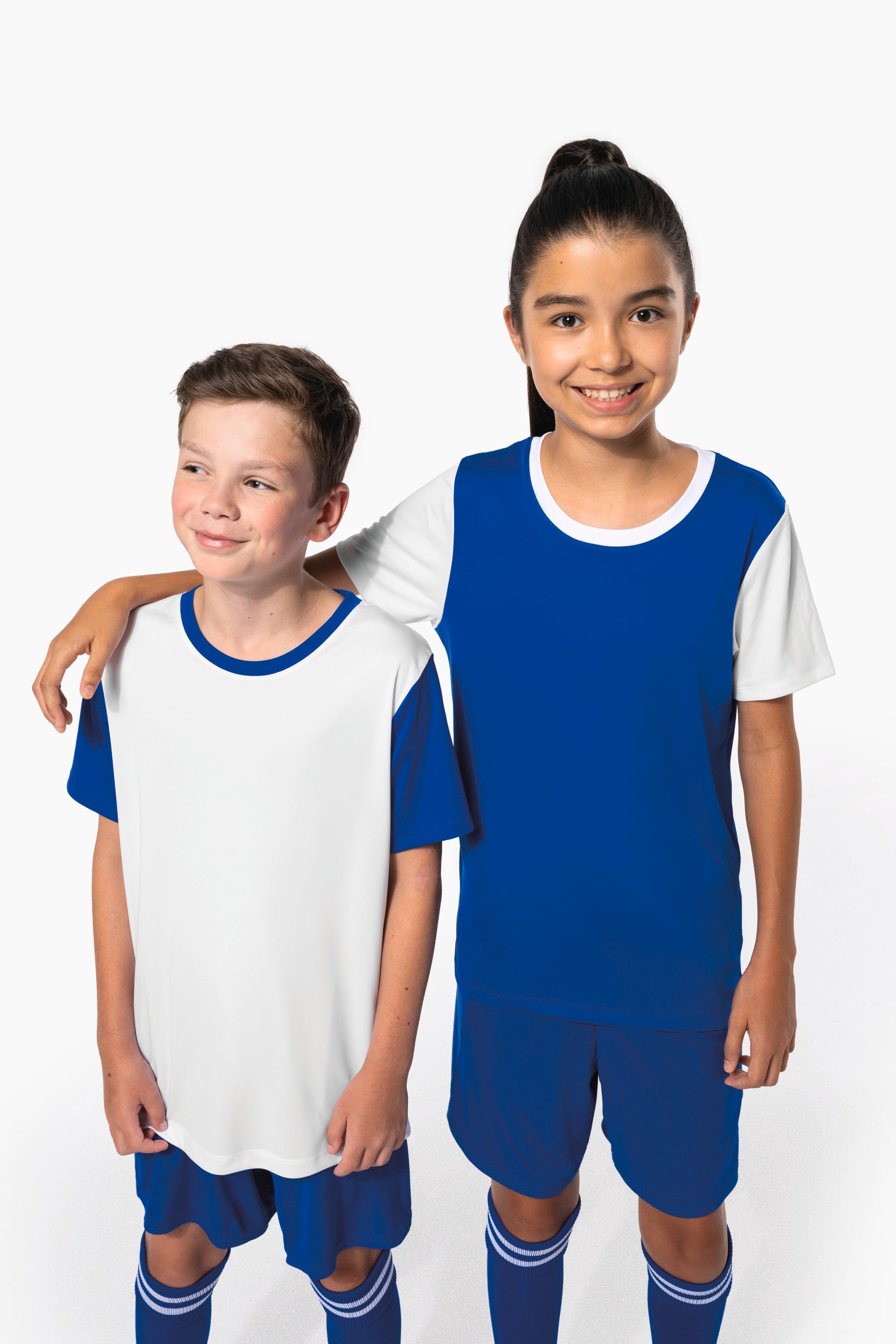 Maillot multisport manches courtes bicolore enfant