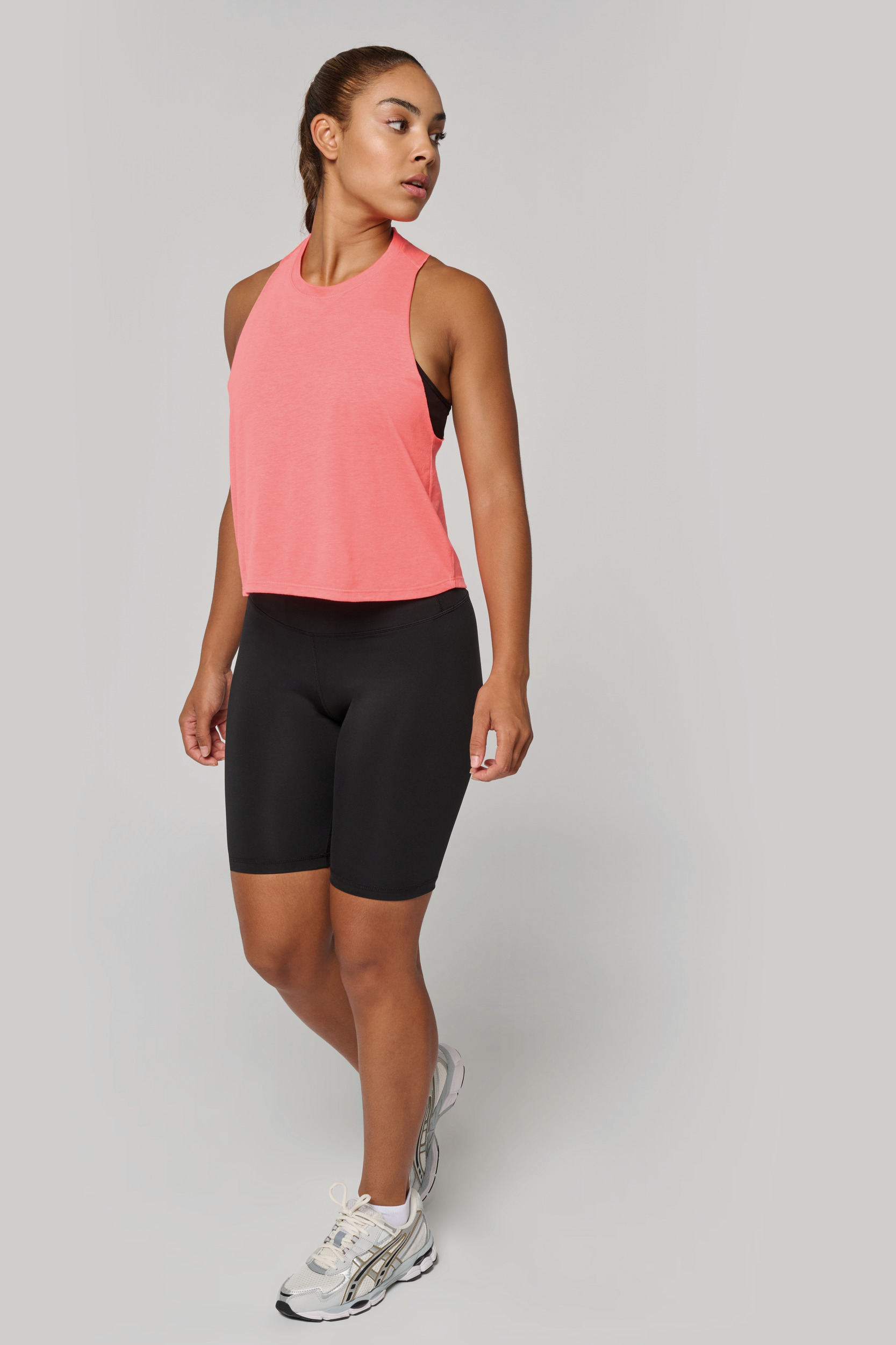 Dames triblend croptop