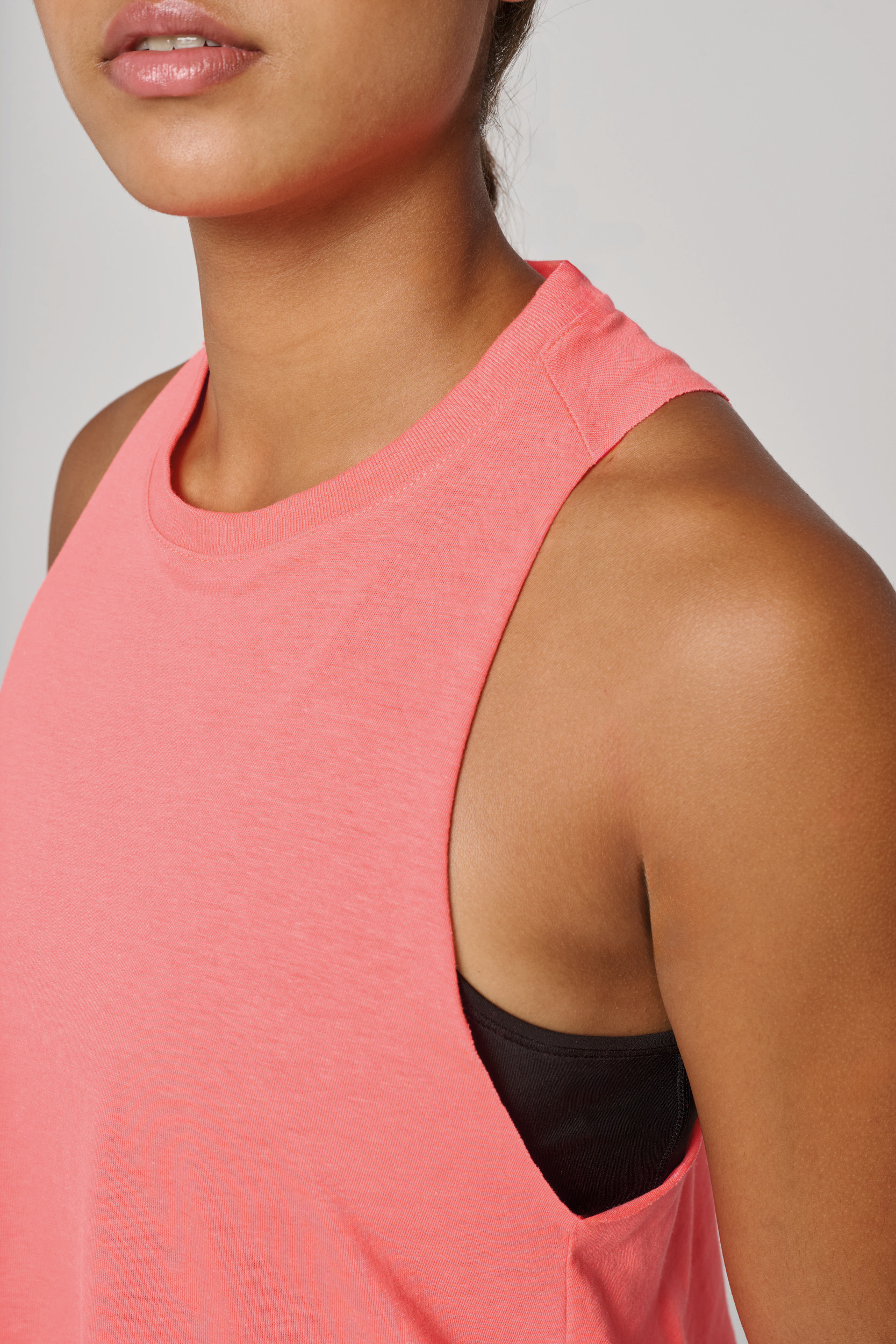 Dames triblend croptop