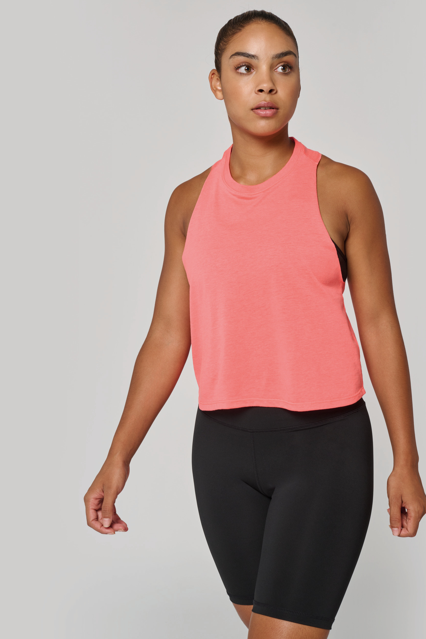 Dames triblend croptop