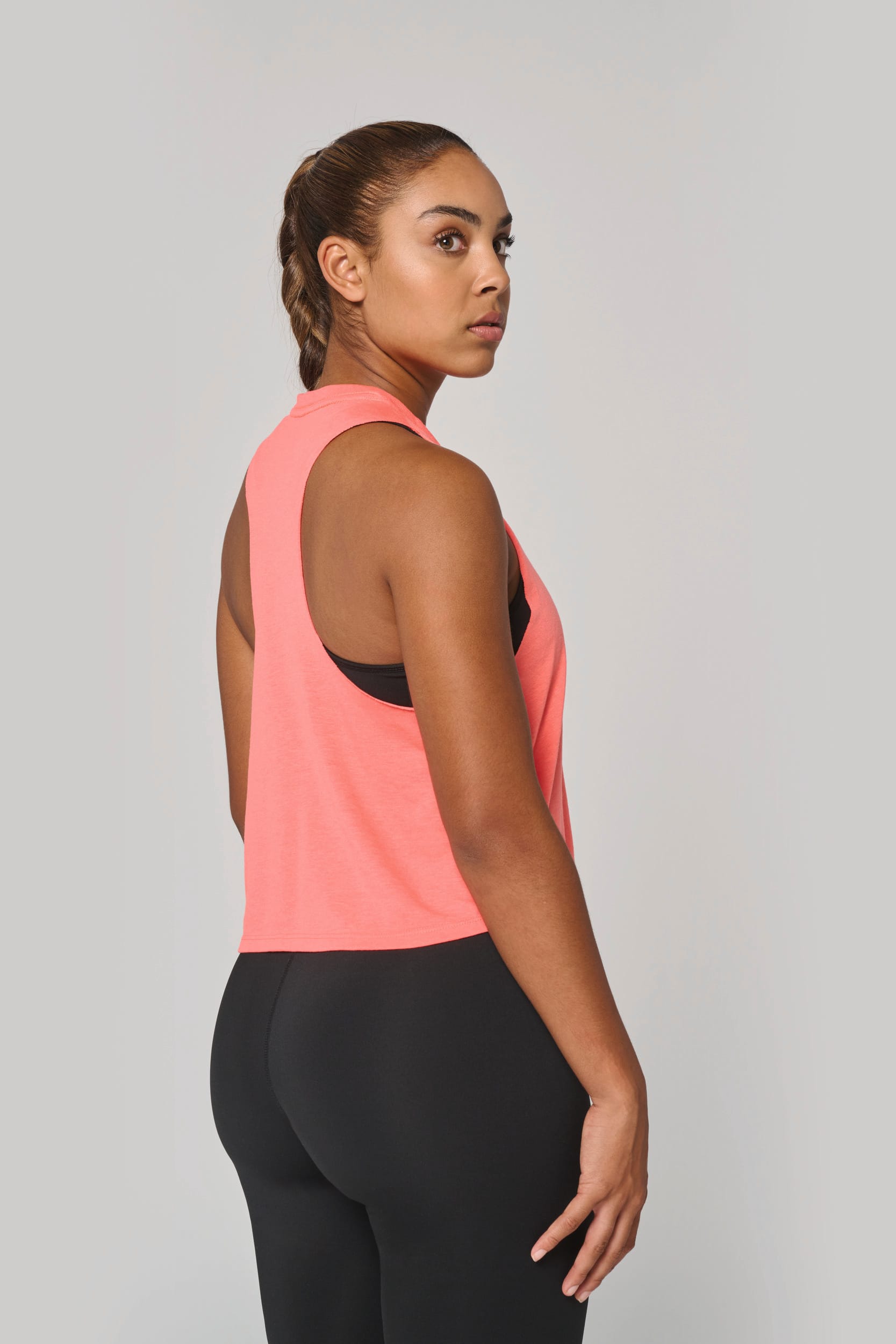 Top curto Triblend de senhora