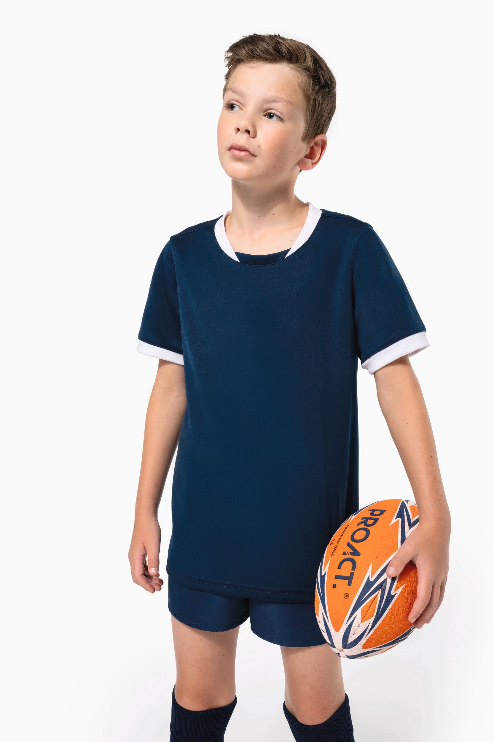 Maillot de rugby manches courtes enfant