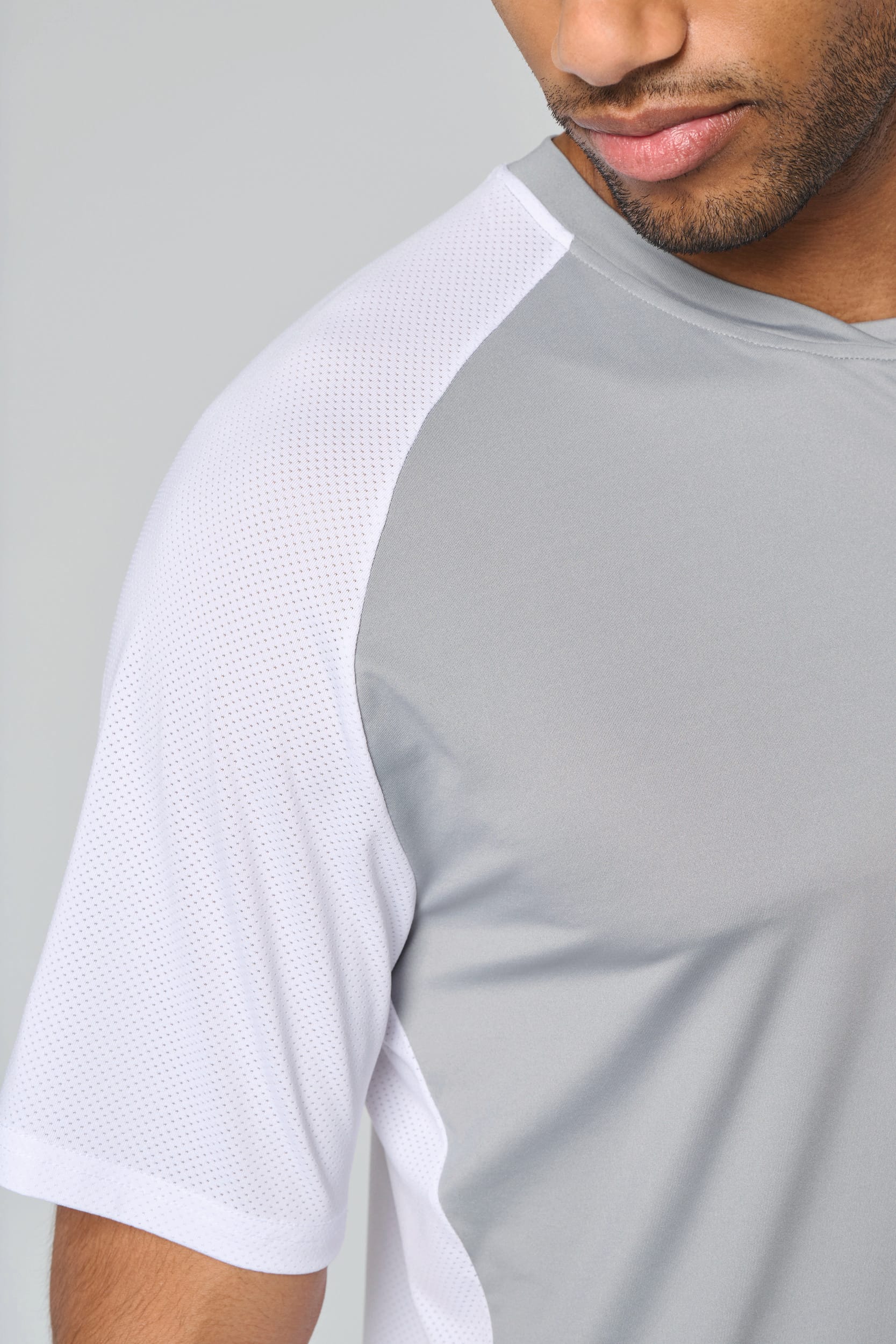 T-shirt de padel bicolore à manches raglan homme - Image 4