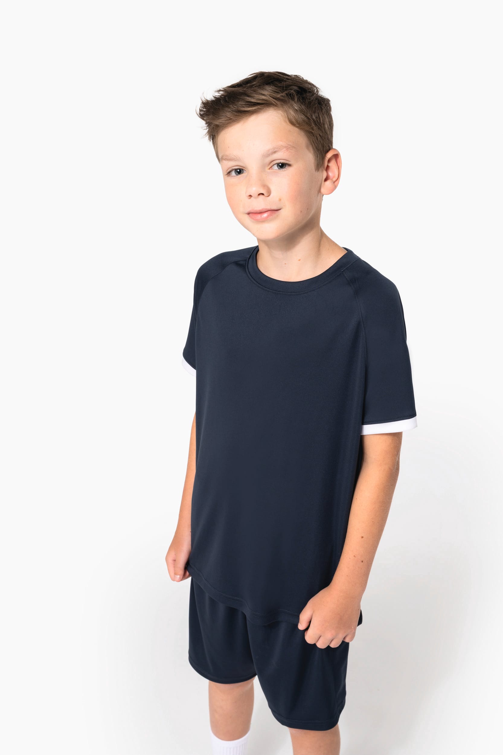 T-shirt multidesporto em poliéster de criança