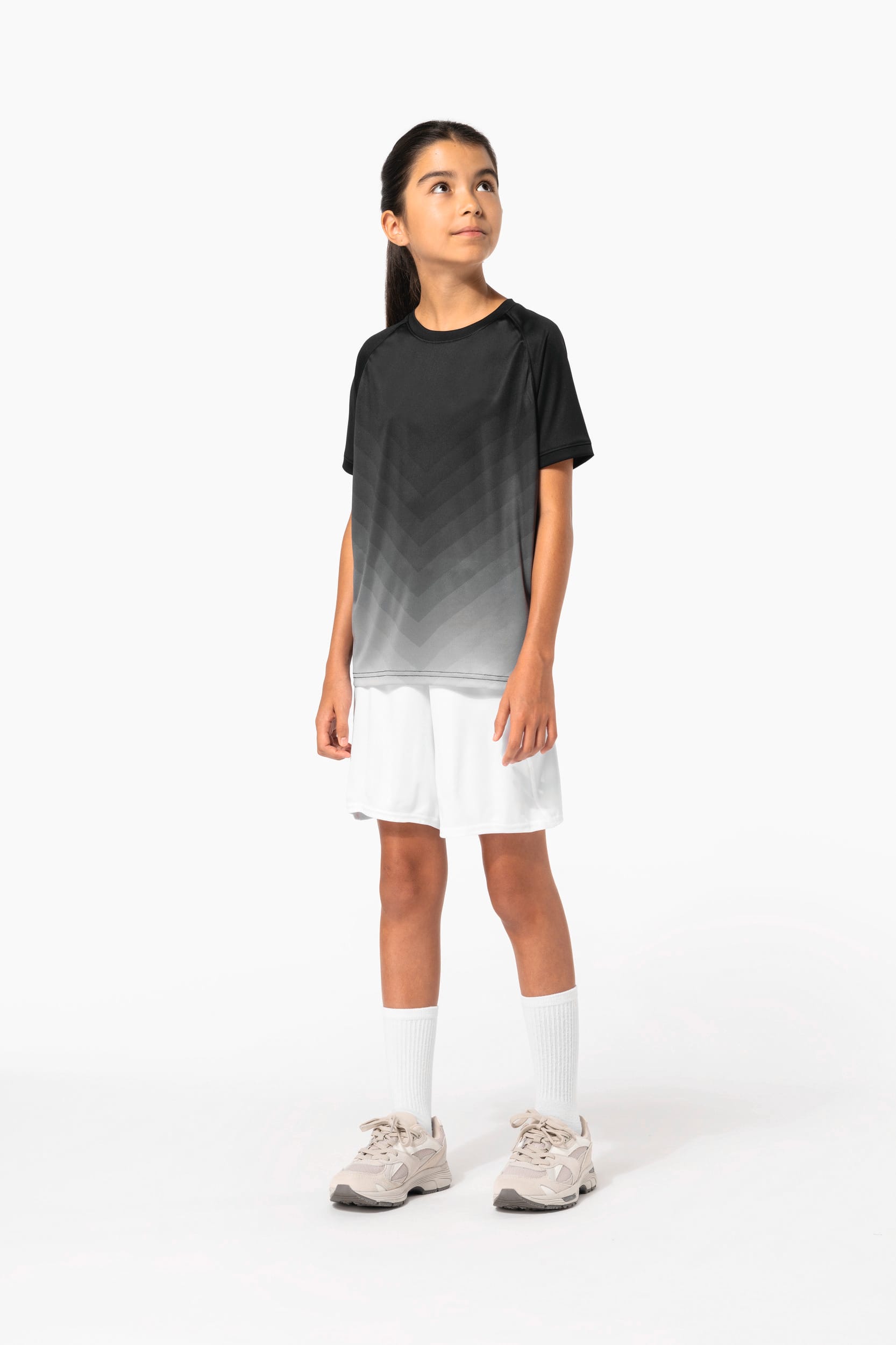 T-shirt multidesporto em poliéster sublimado de criança