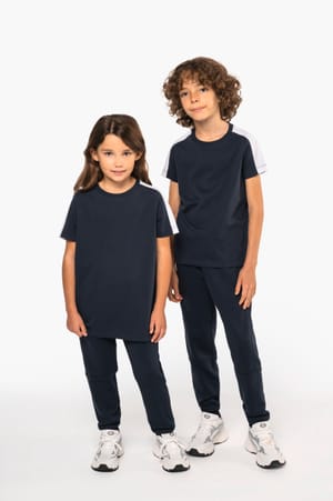 Tweekleurig teamwear T-shirt voor kinderen