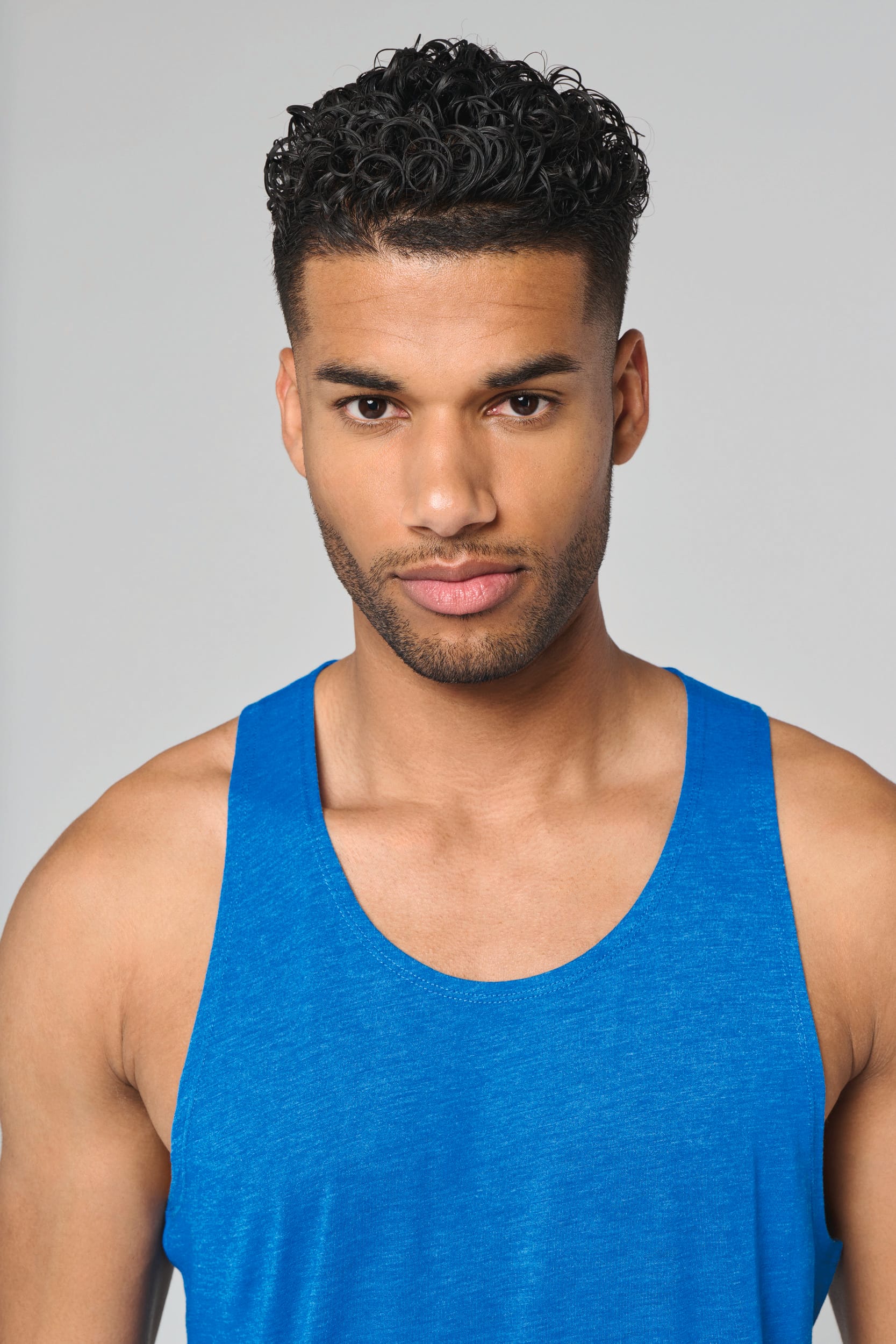 T-shirt sem mangas triblend de homem