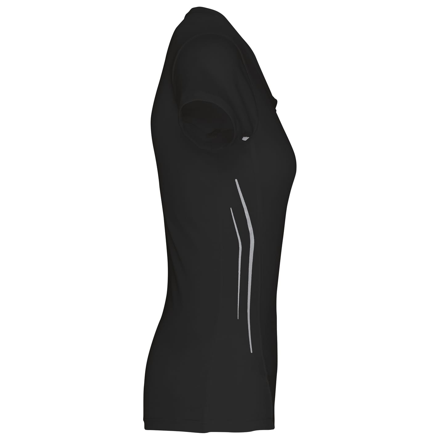 T-shirt de sport noir.