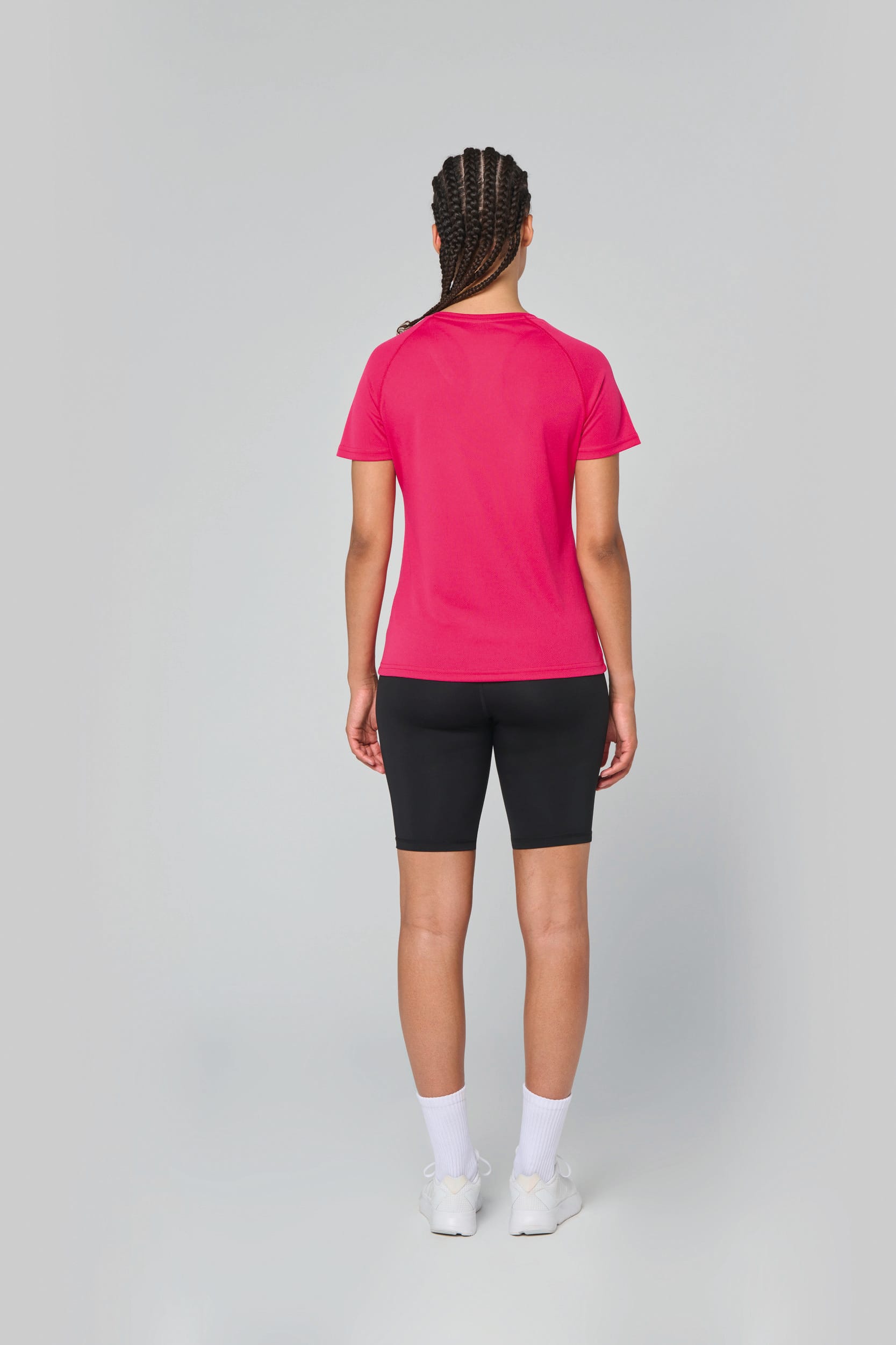 T-shirt de sport manches courtes col v femme - Image 2