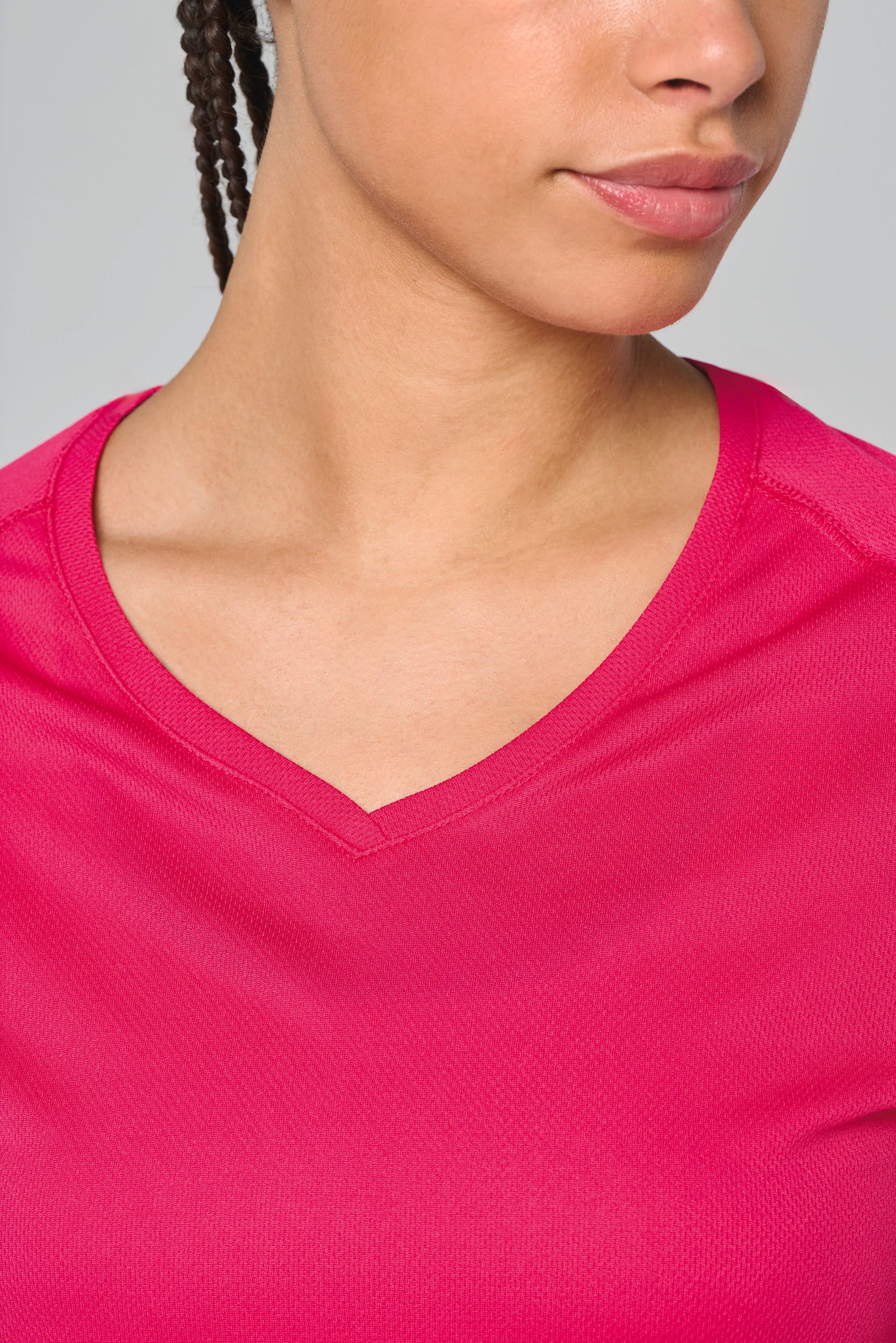 T-shirt de sport manches courtes col v femme - Image 5