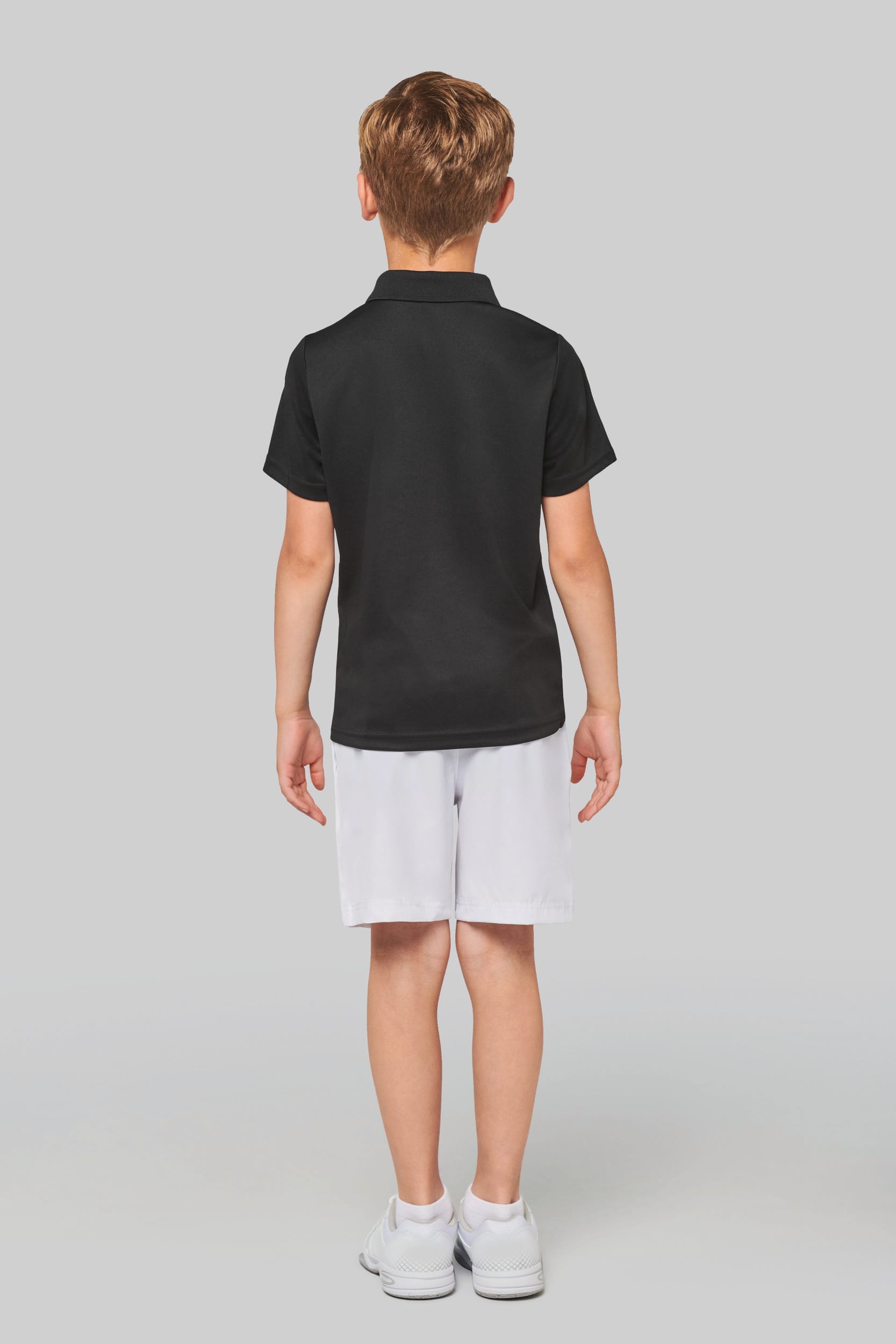 Polo manga curta de criança