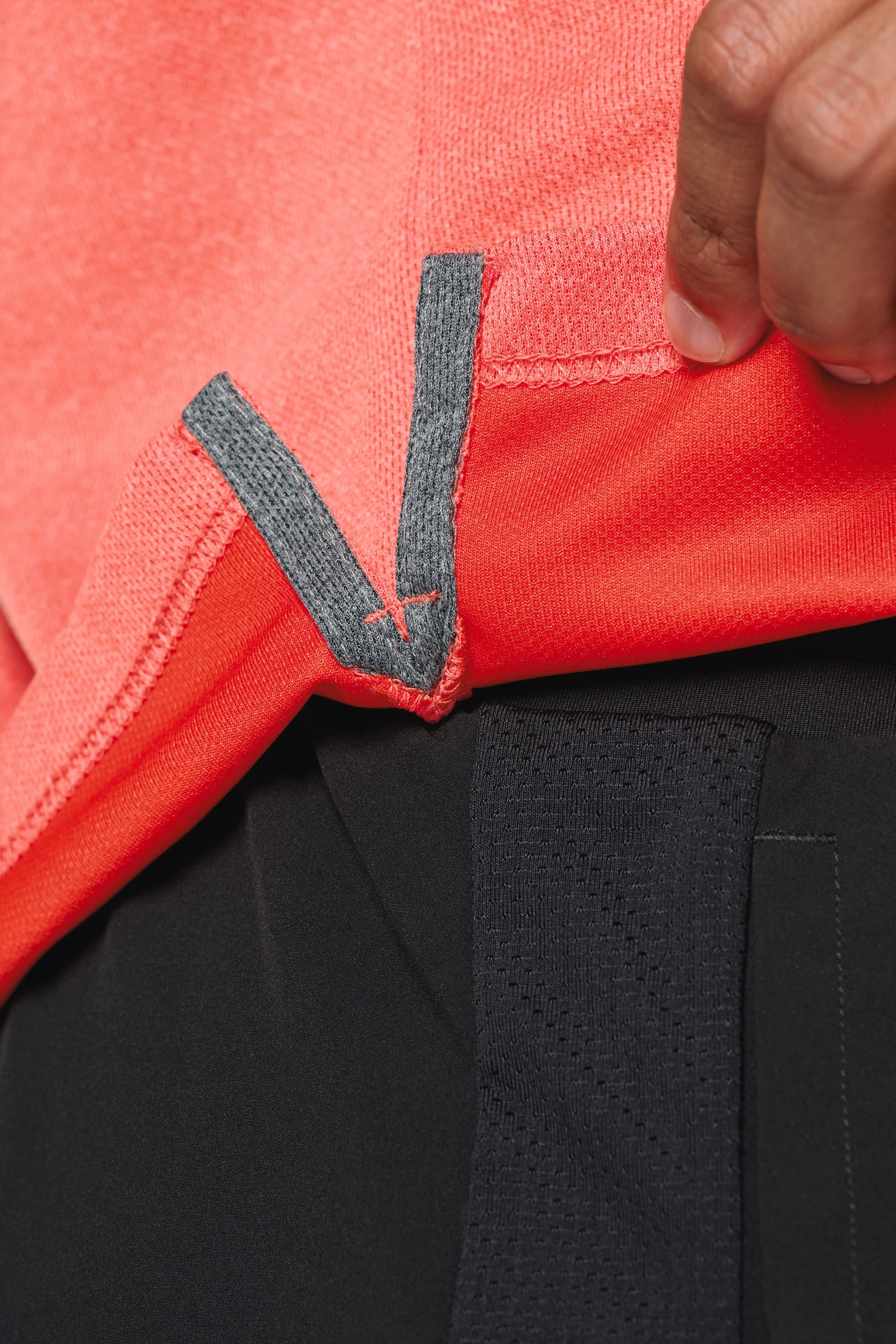 Polo mesclado de manga curta de adulto