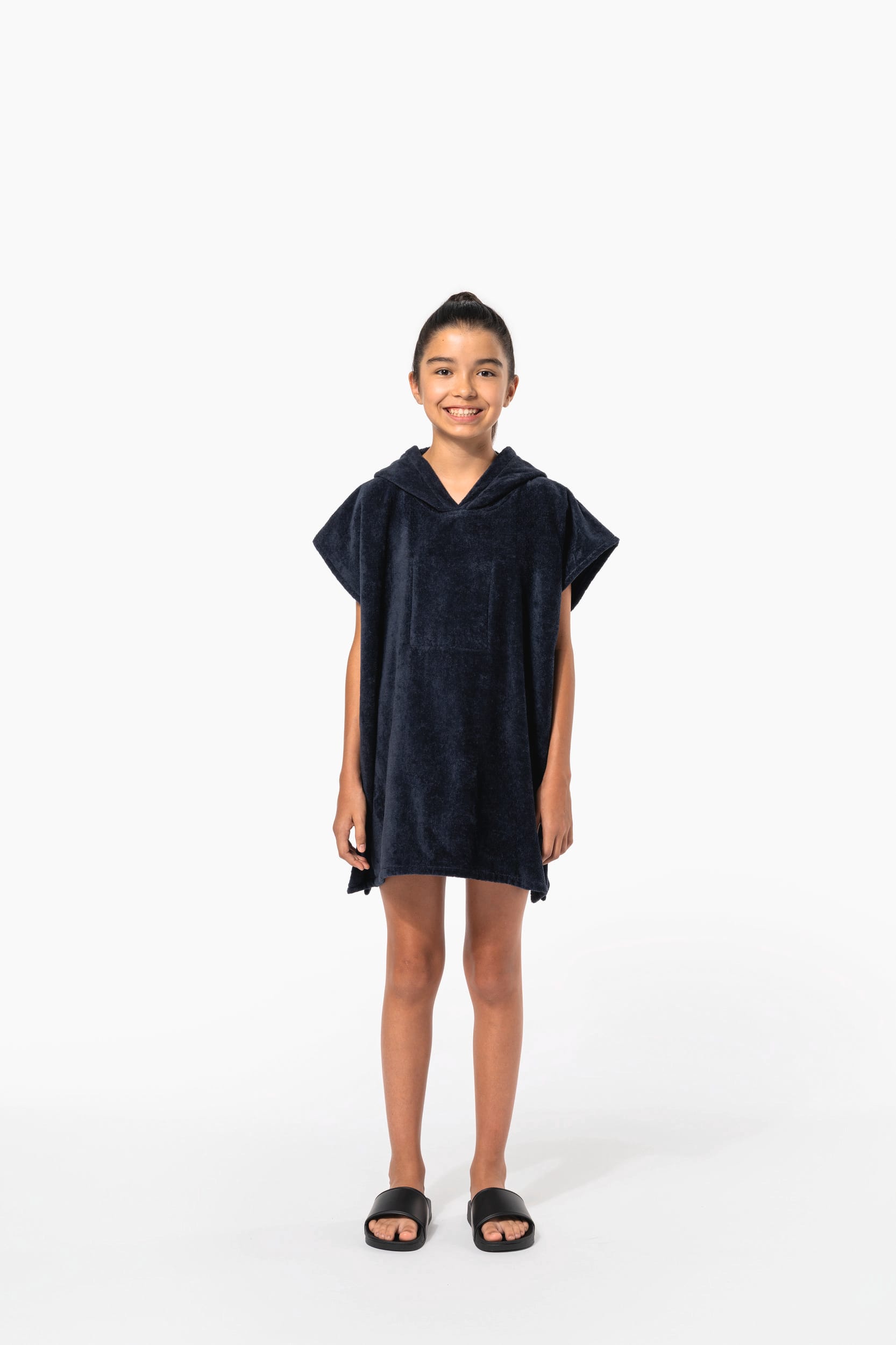 Poncho turco com capuz de criança