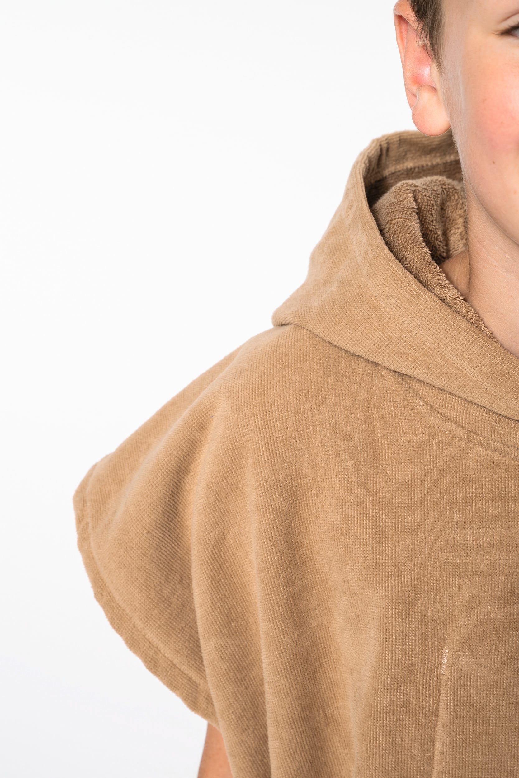 Poncho turco com capuz de criança