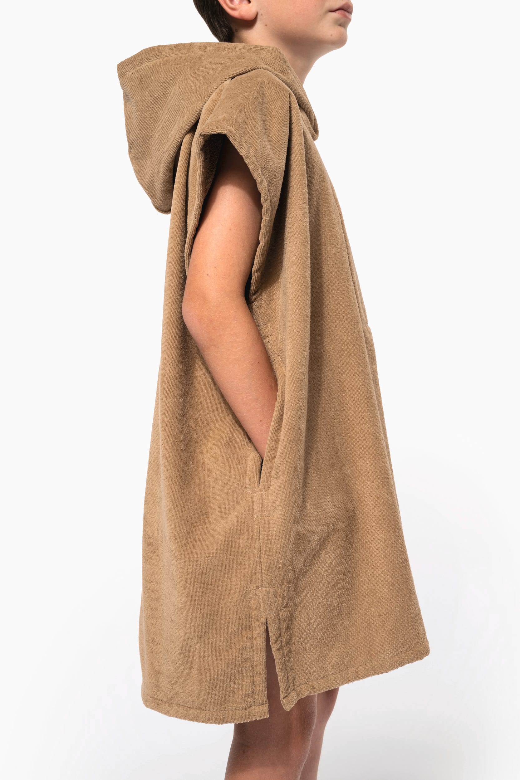 Poncho turco com capuz de criança