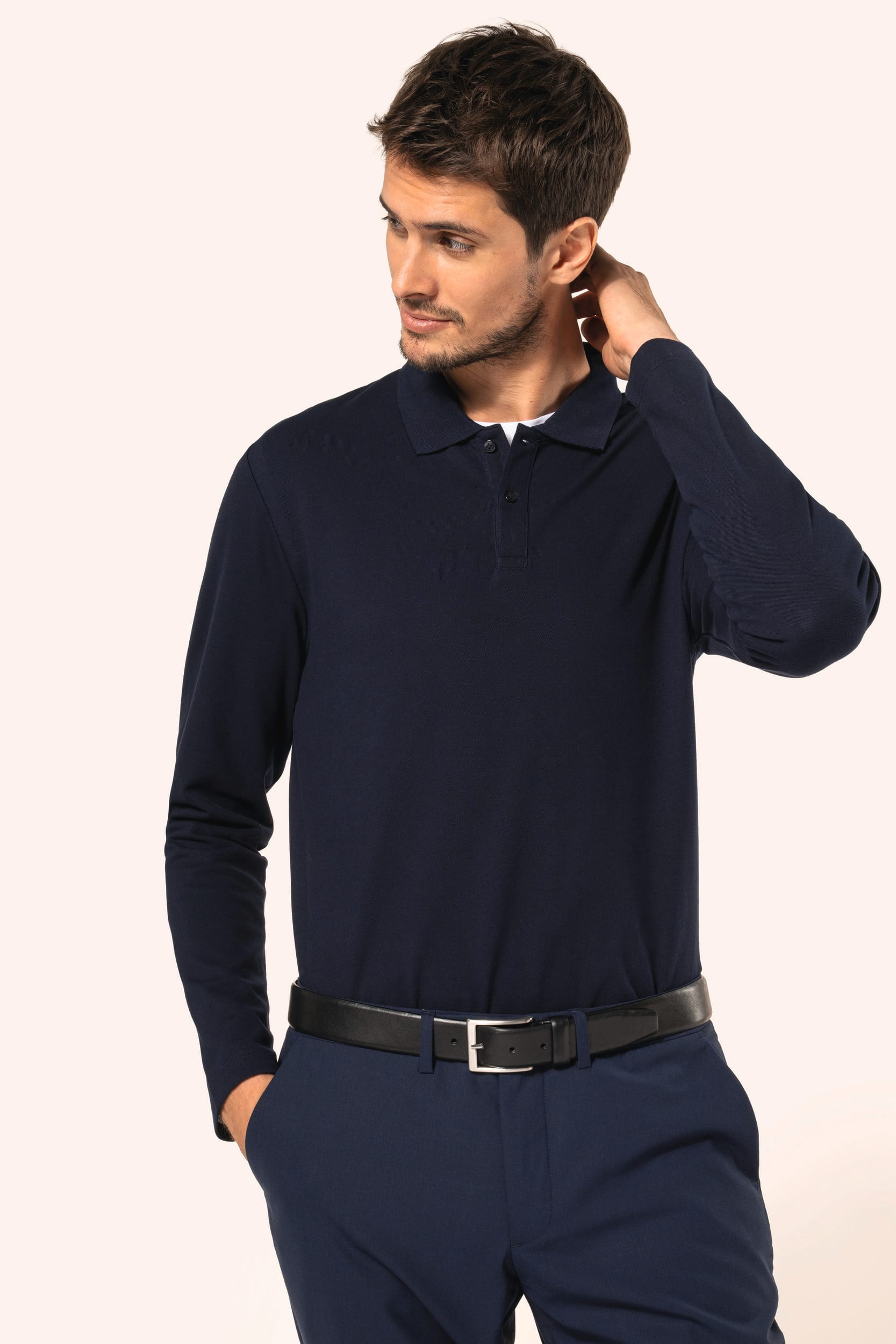 Polo Supima® manches longues homme - Image 7
