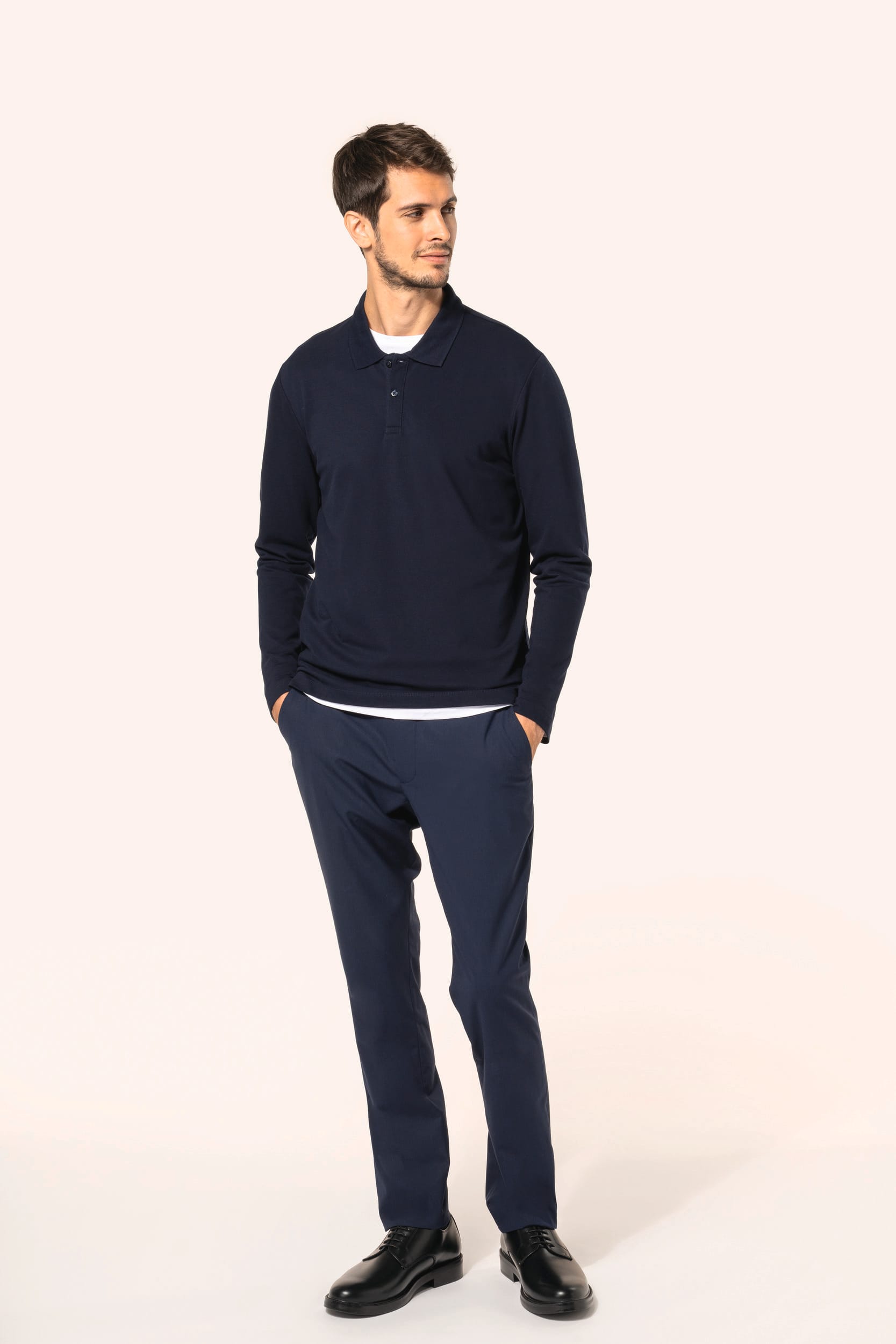 Polo Supima® manches longues homme - Image 6