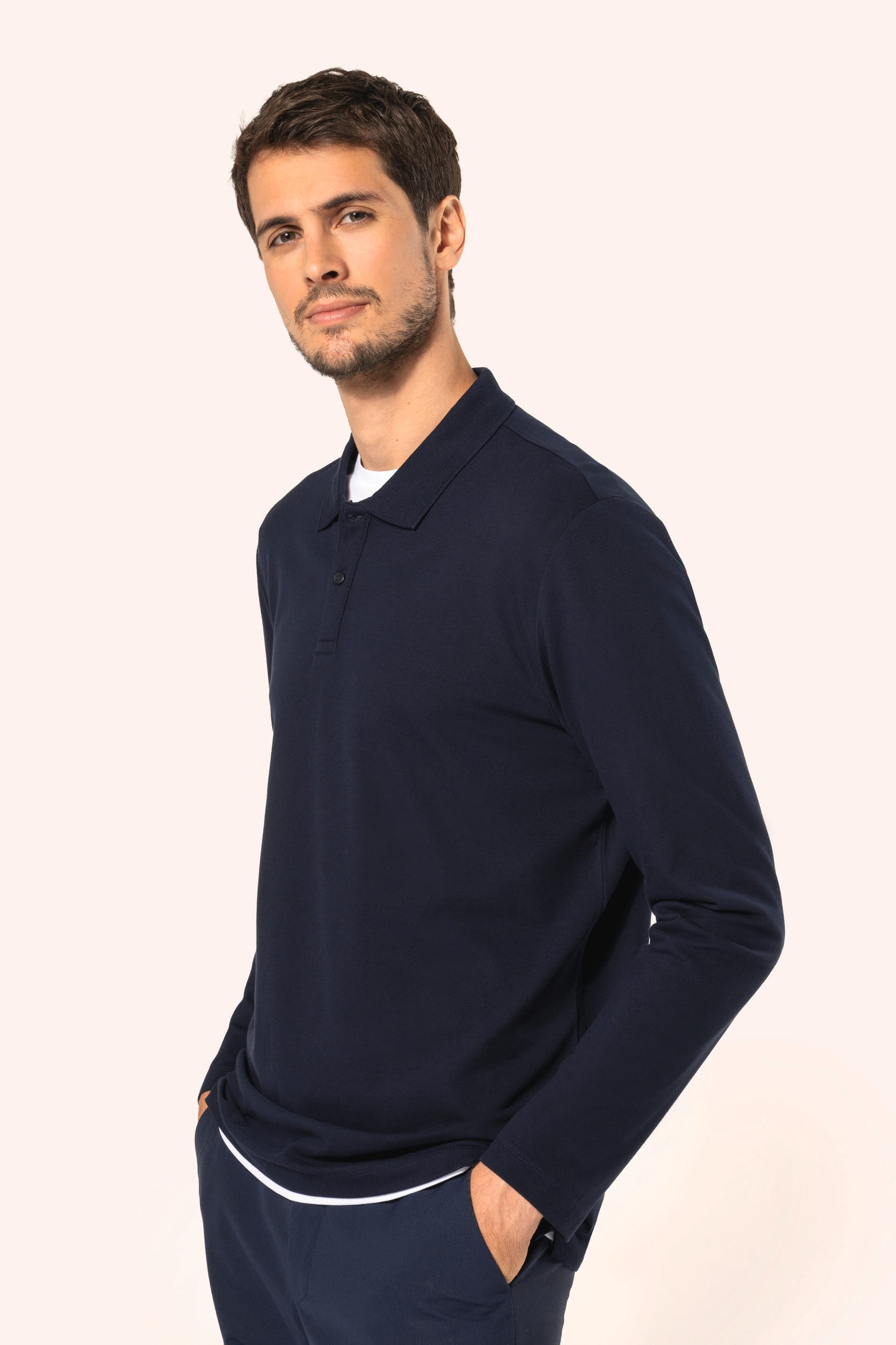 Polo Supima® manches longues homme - Image 8