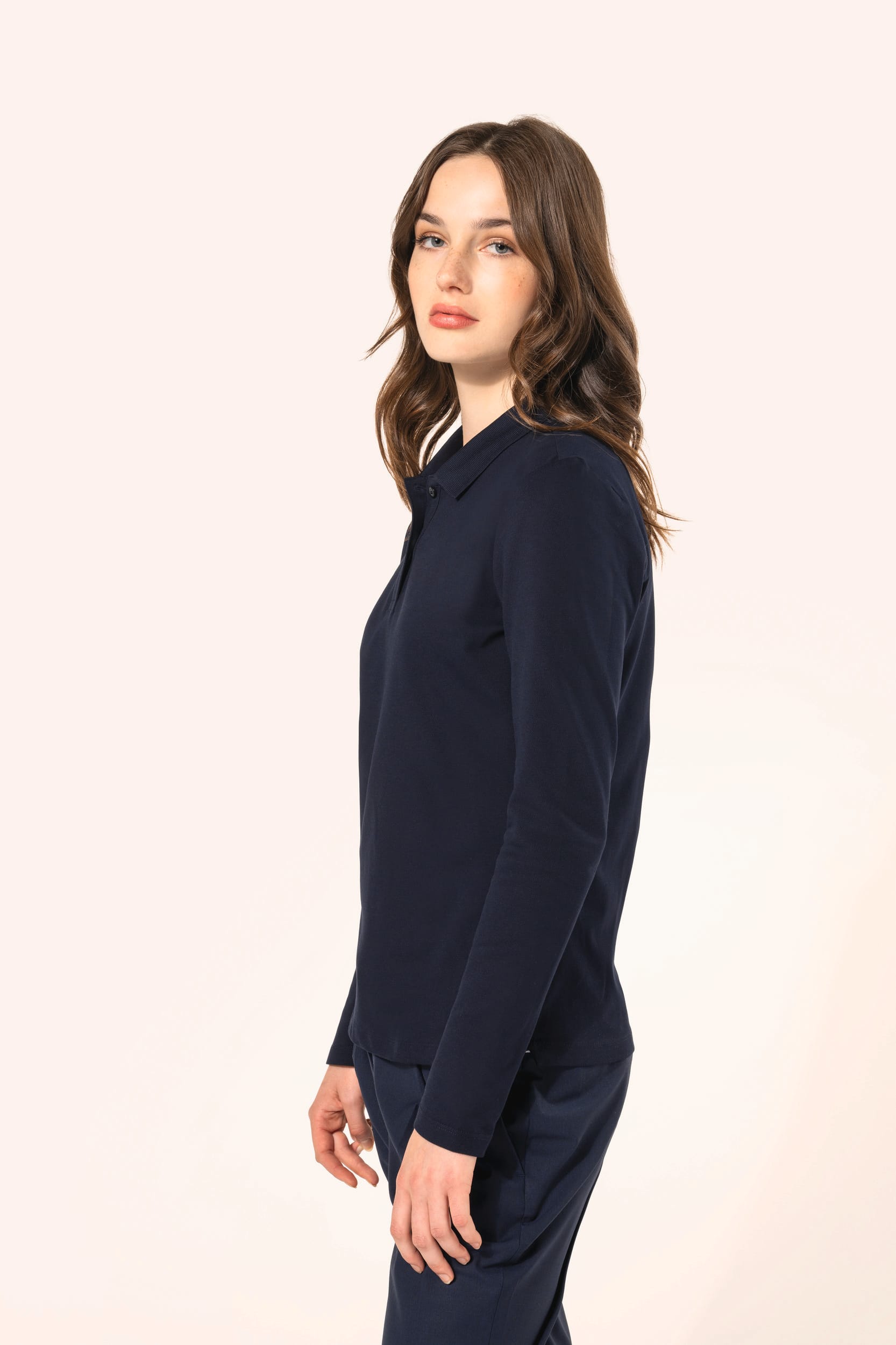 Polo Supima® manches longues femme - Image 7