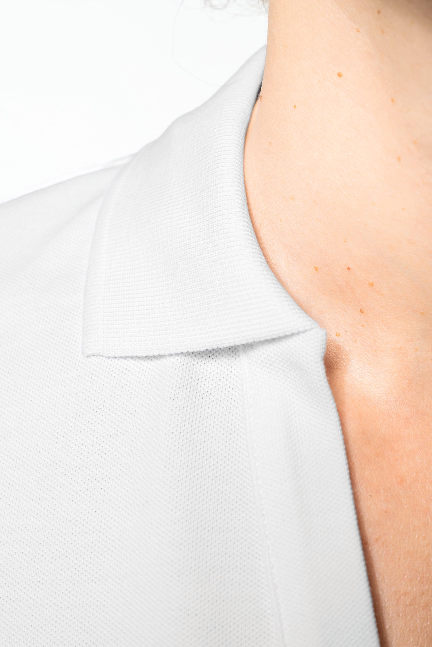 POLO CON CUELLO DE PICO DE ALGODÓN SUPIMA® PARA MUJER