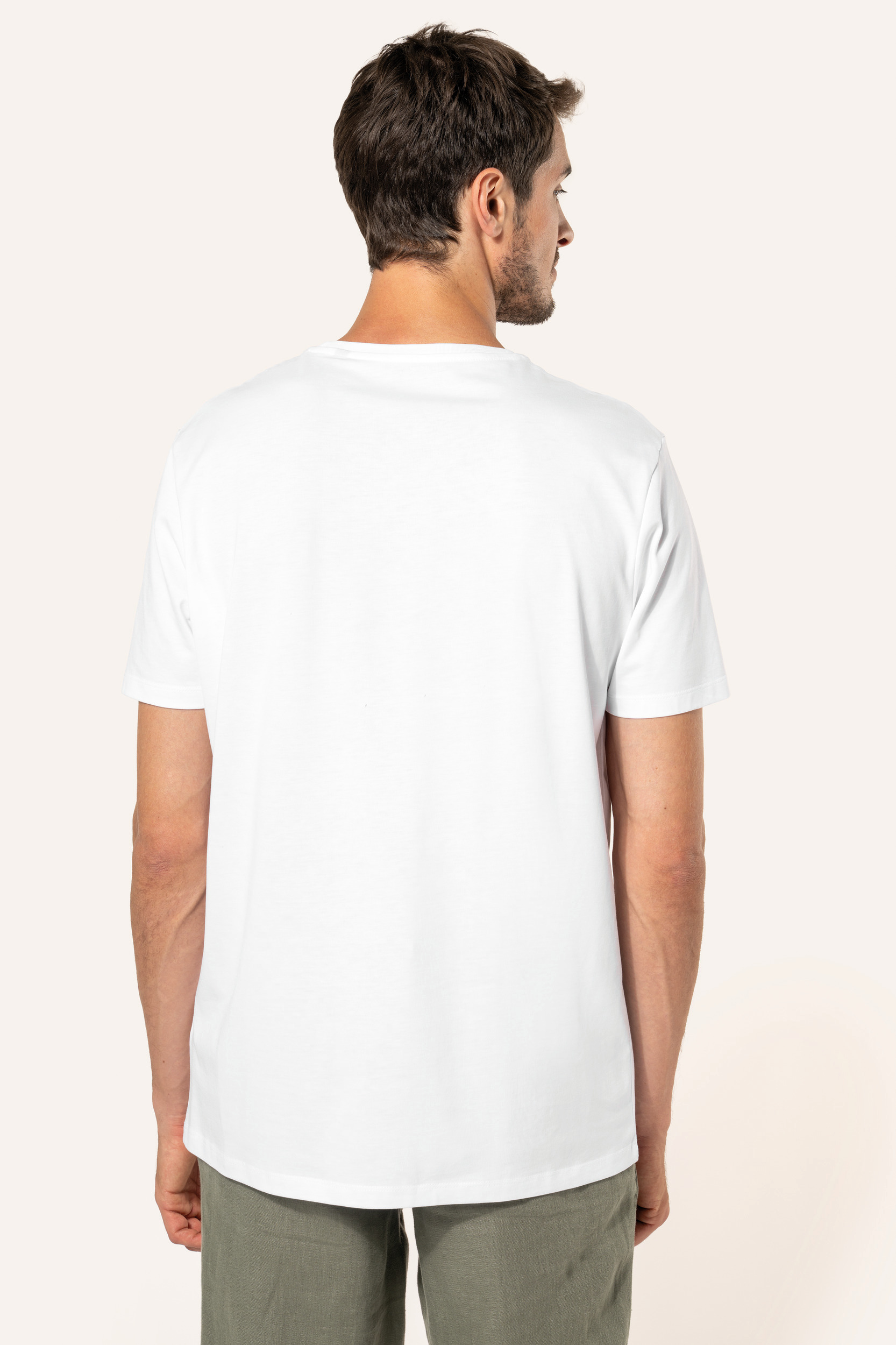 Supima® heren-T-shirt ronde hals korte mouwen