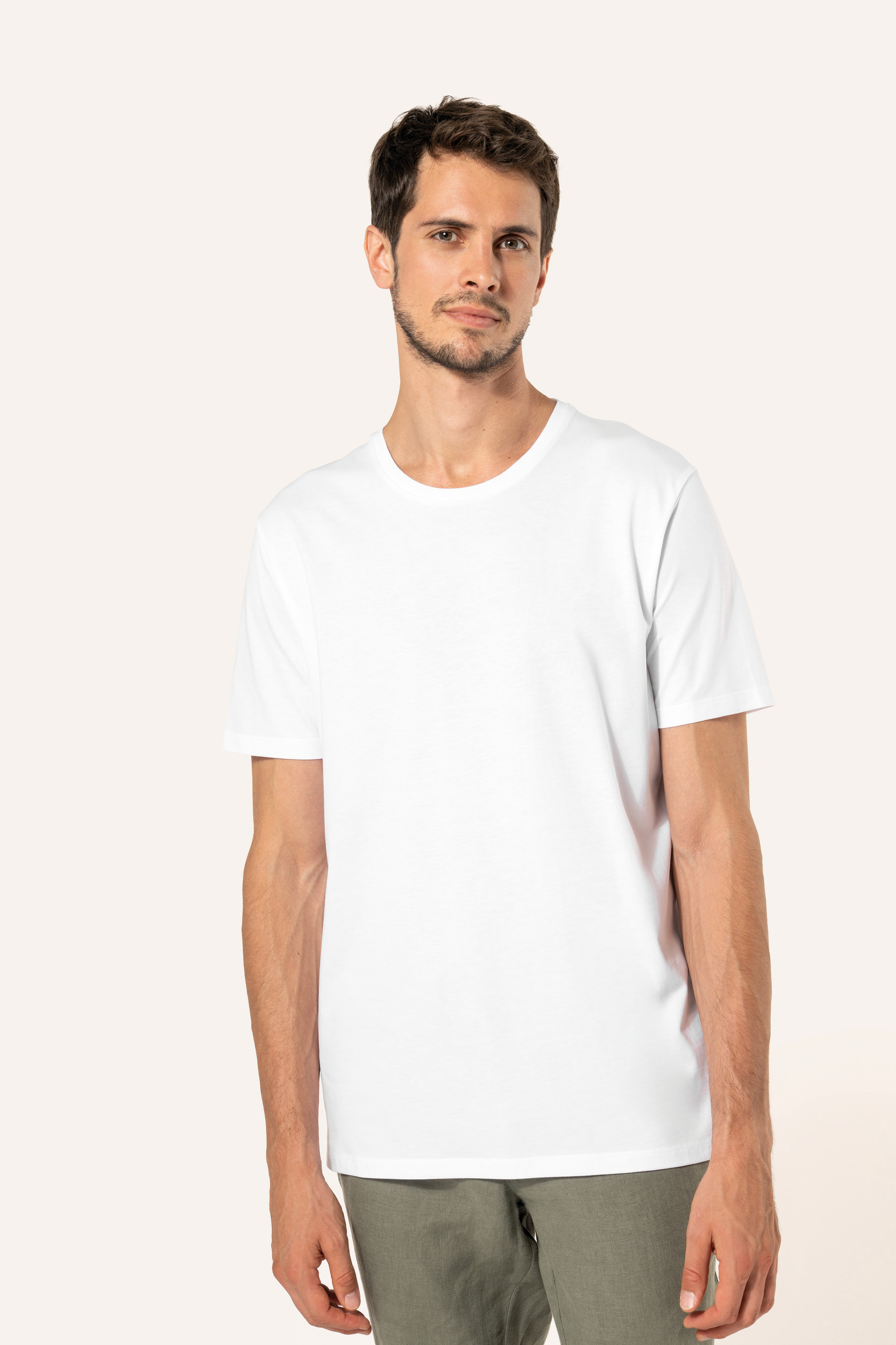 Supima® heren-T-shirt ronde hals korte mouwen