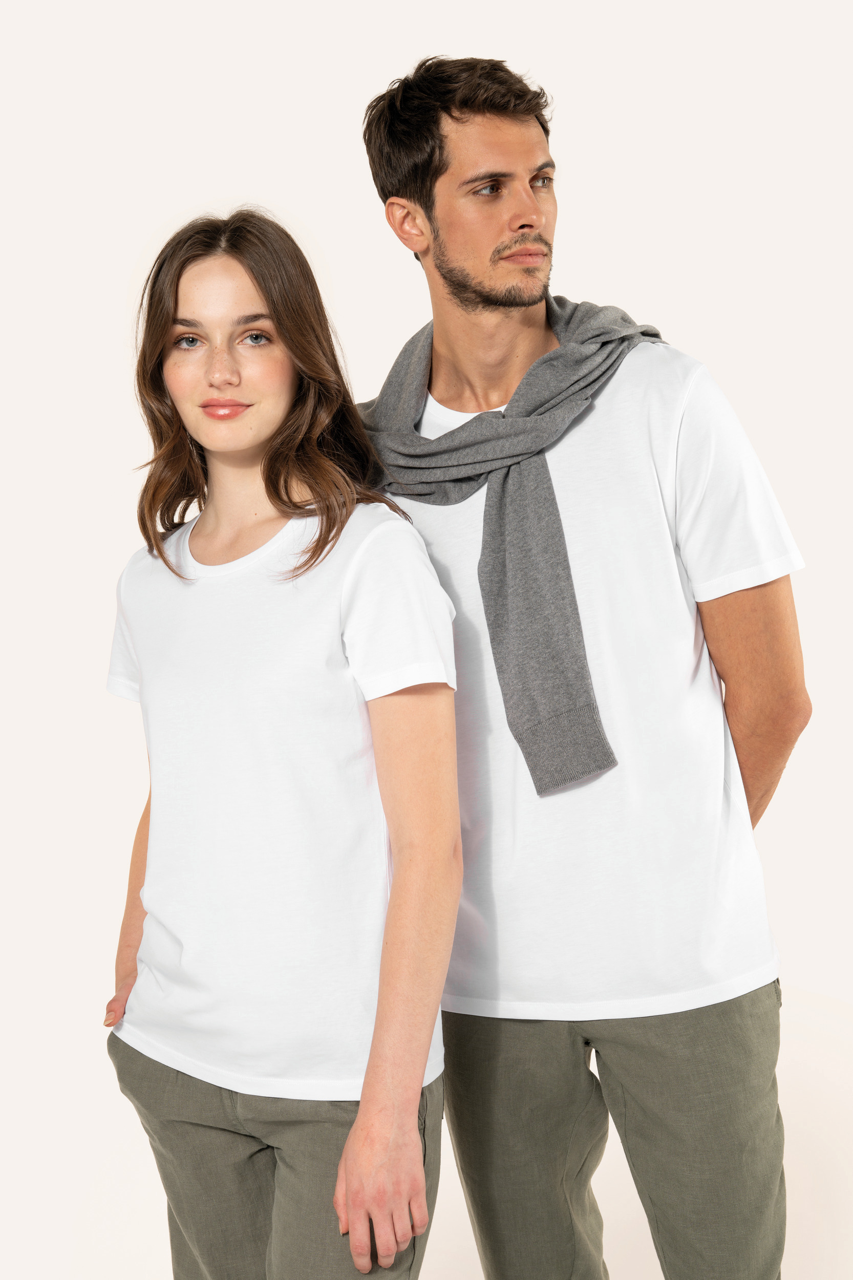 Supima® heren-T-shirt ronde hals korte mouwen