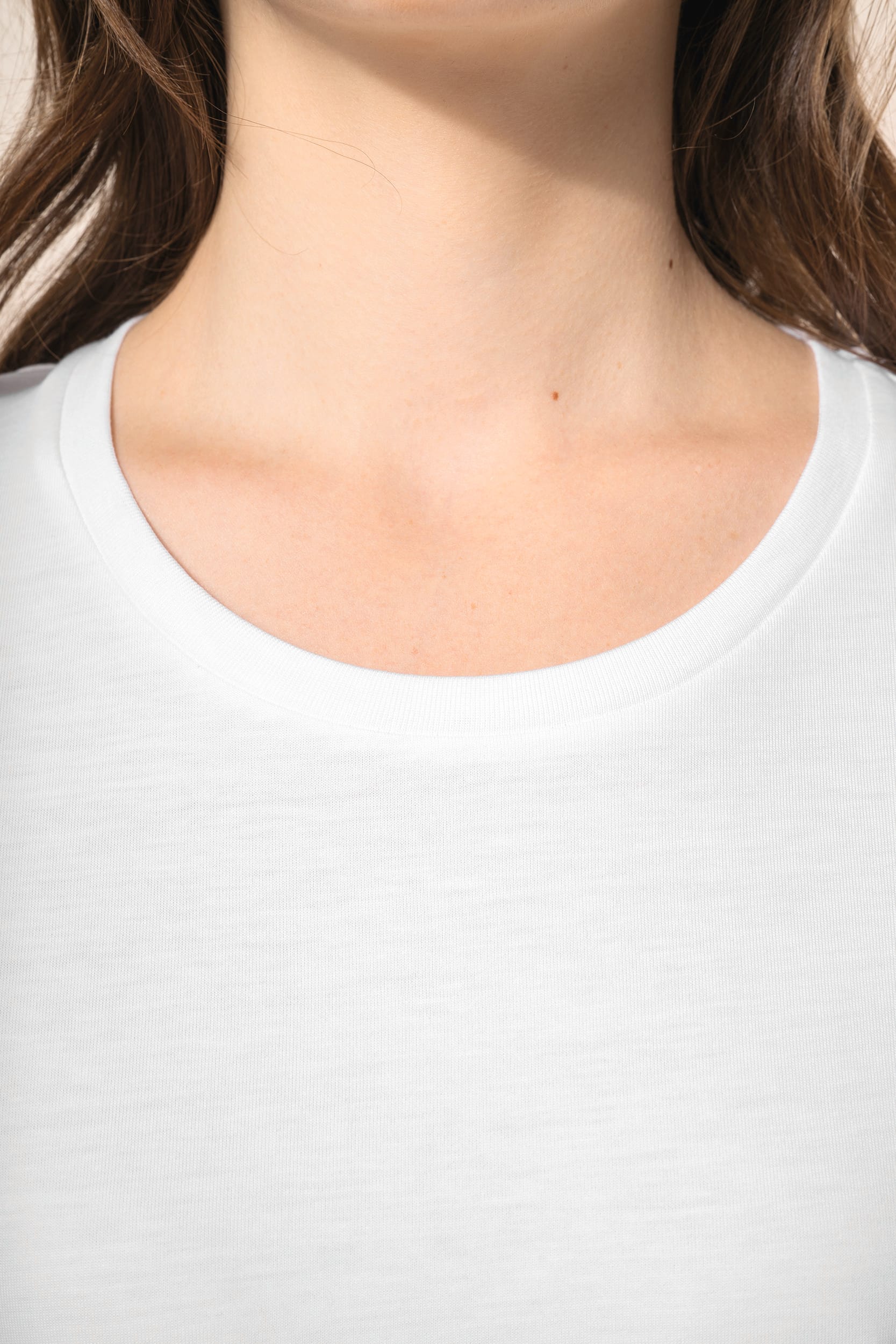 T-shirt Supima® col rond manches courtes femme - Image 5