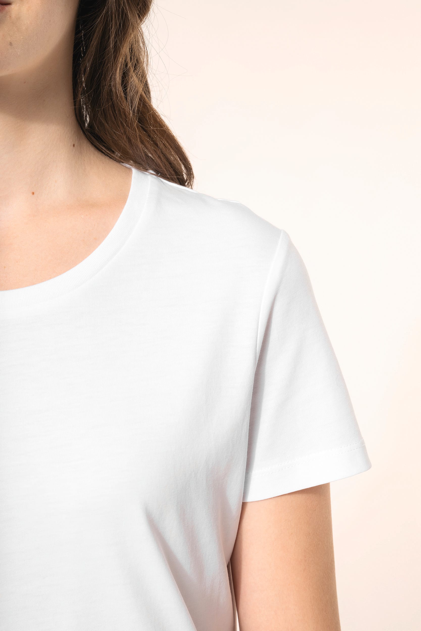 T-shirt Supima® col rond manches courtes femme - Image 4