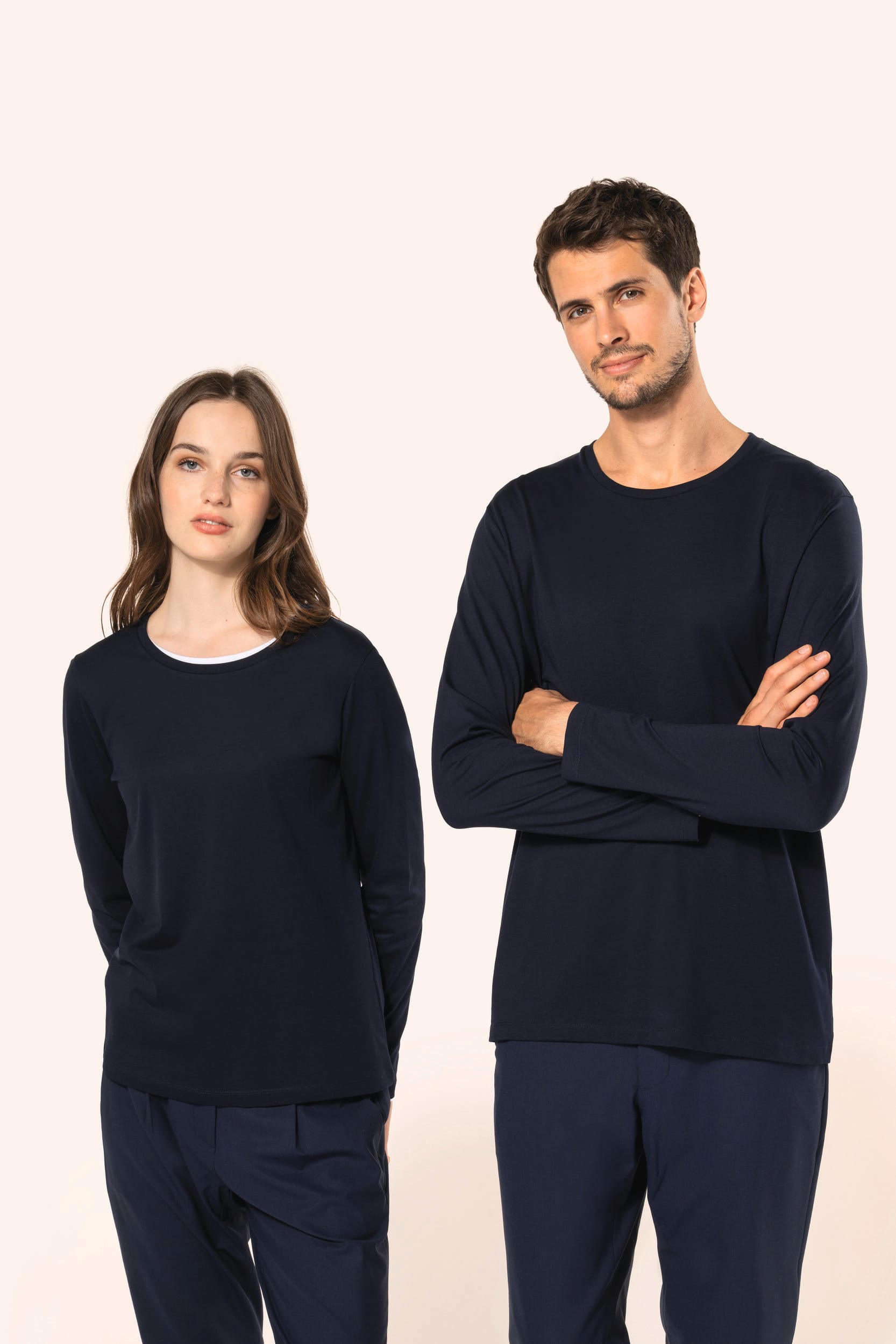 T-shirt Supima® col rond manches longues homme - Image 11