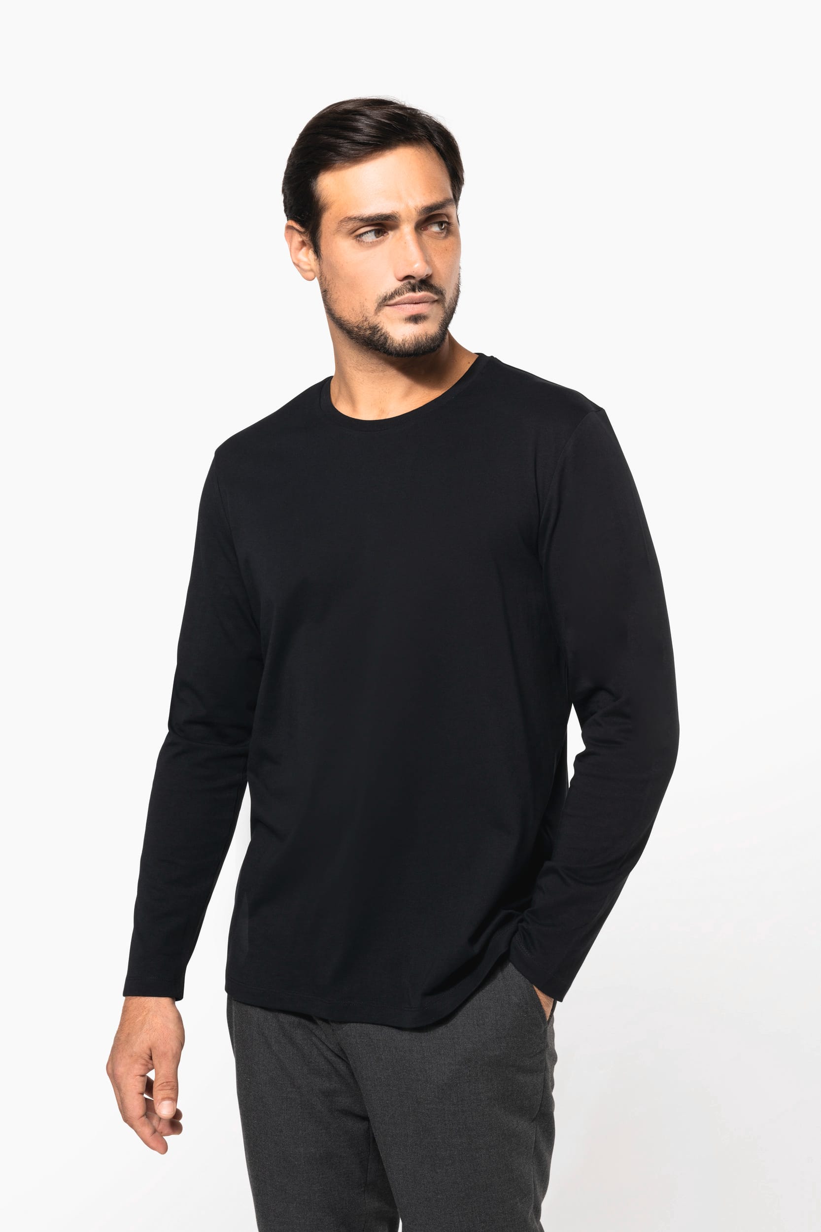 T shirt fashion mi long homme