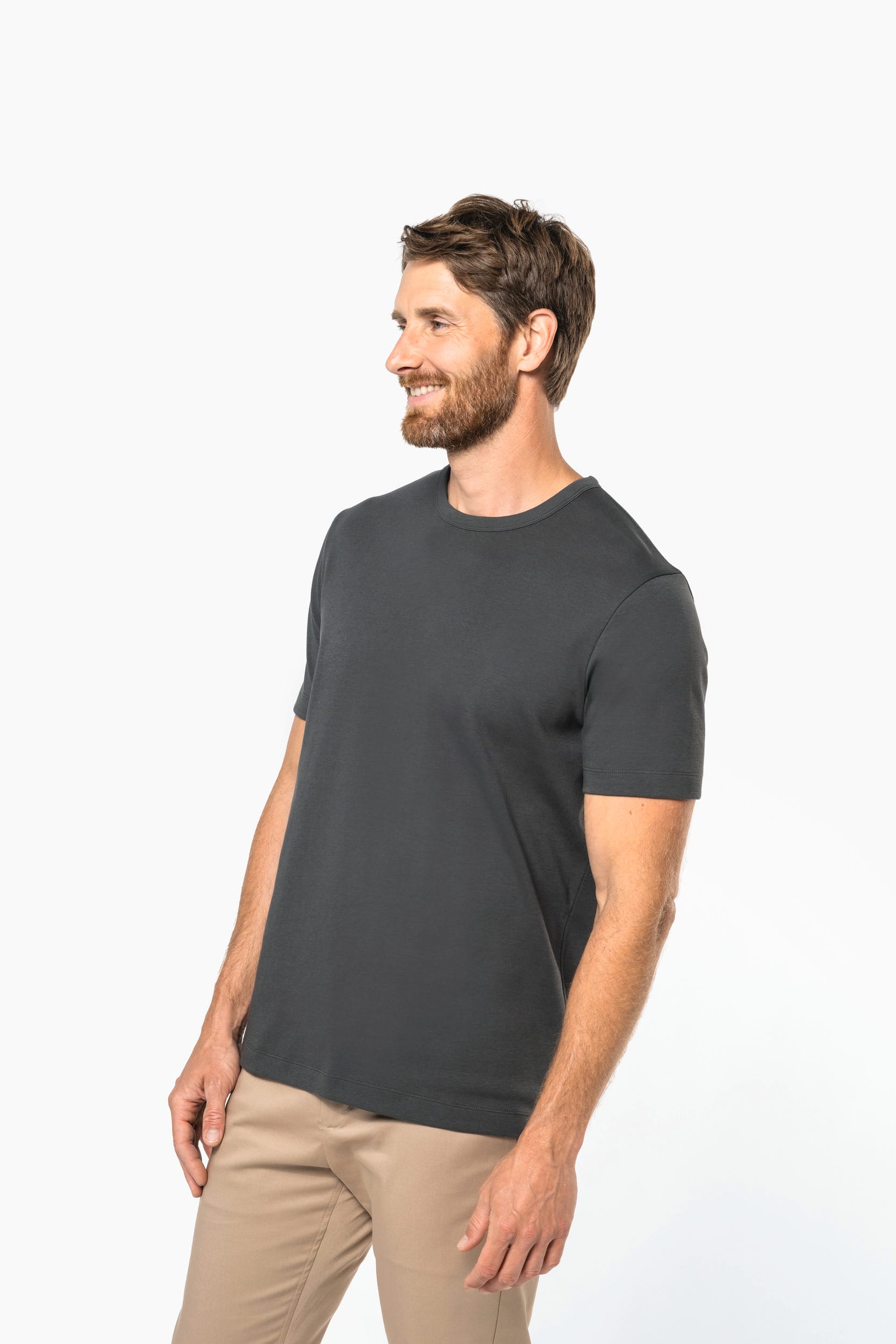 T-shirt algodão biológico interlock de homem – foto 4