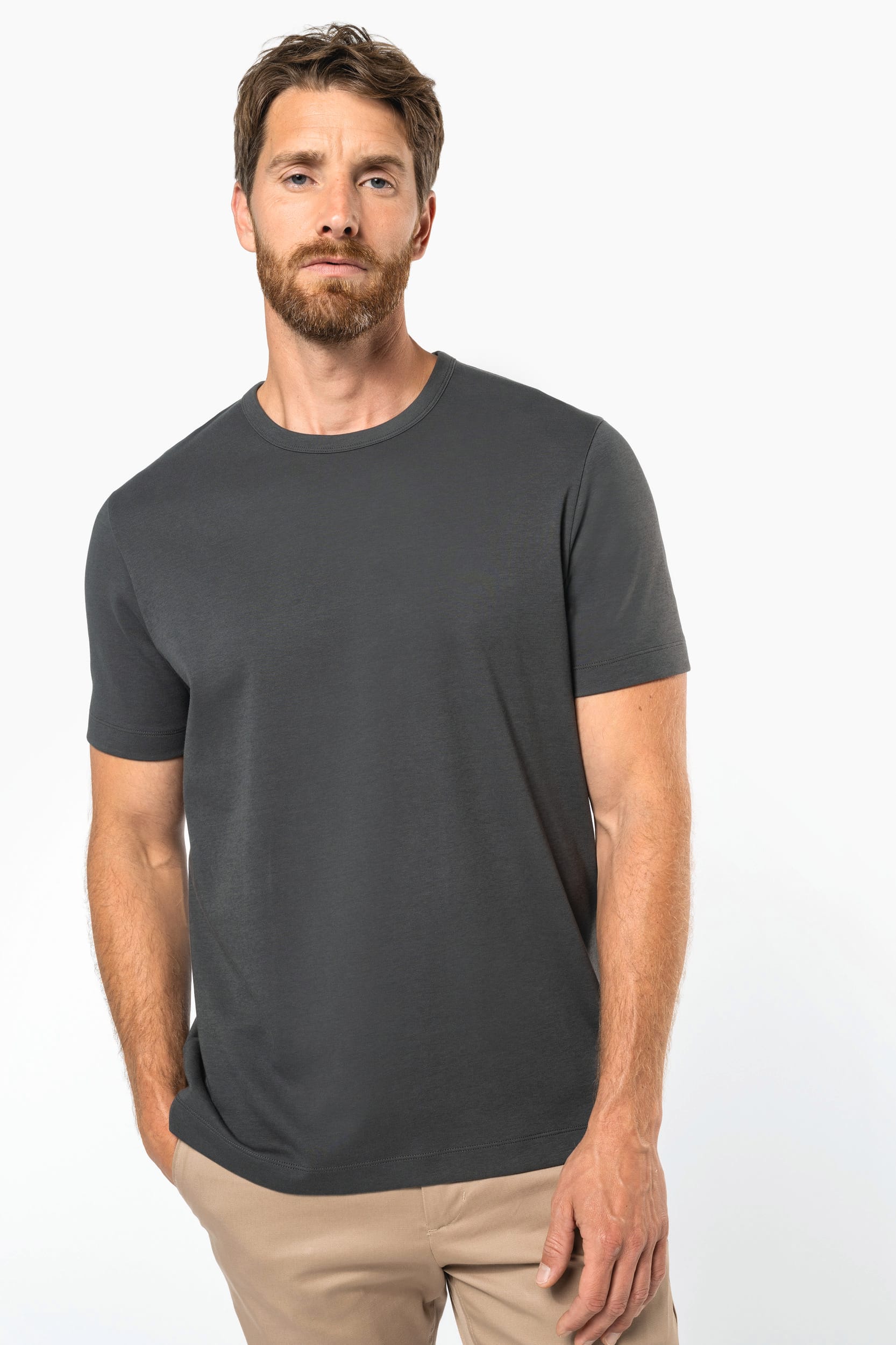 T-shirt algodão biológico interlock de homem – foto 2