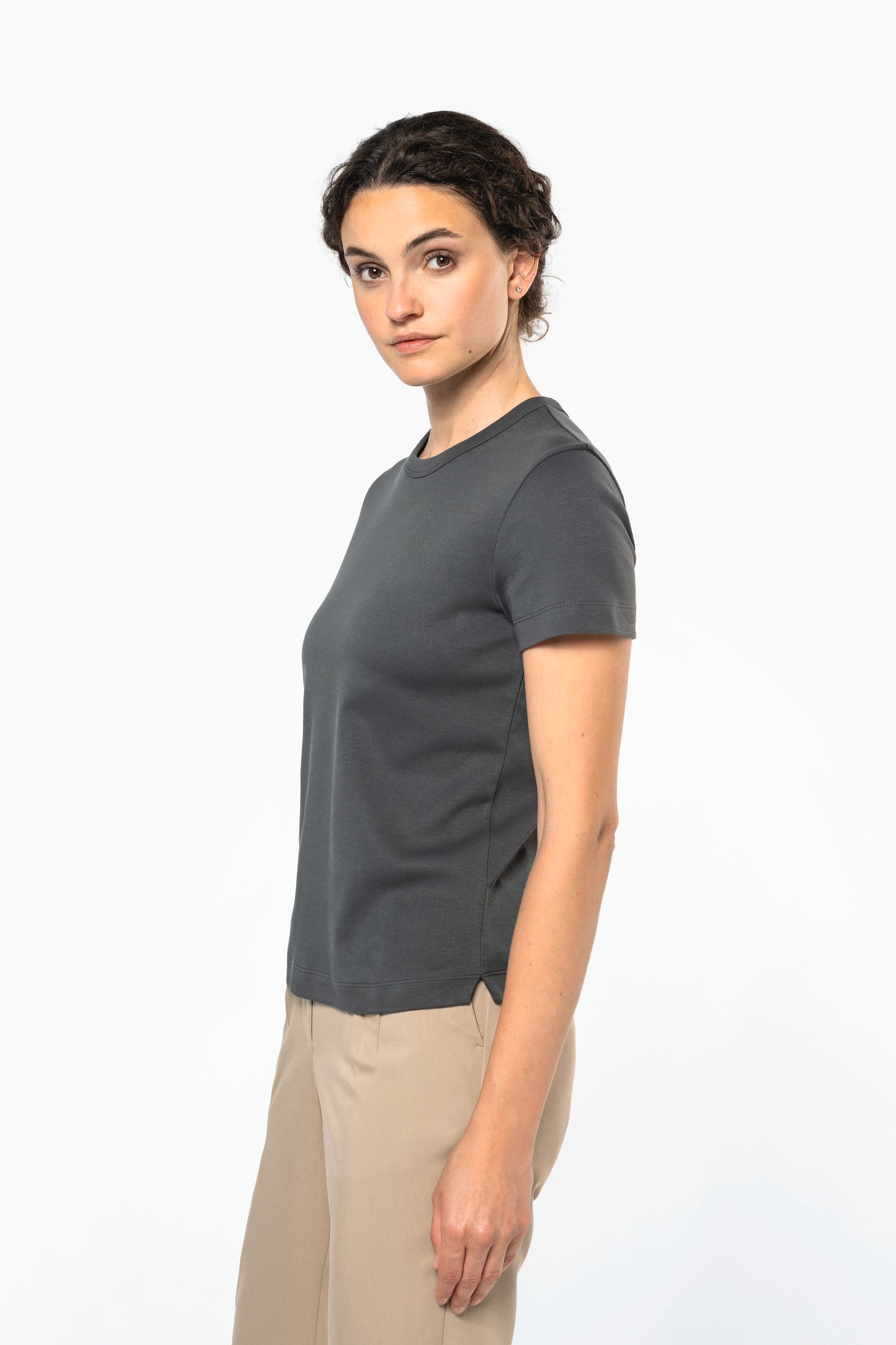 T-shirt algodão biológico interlock de senhora – foto 4