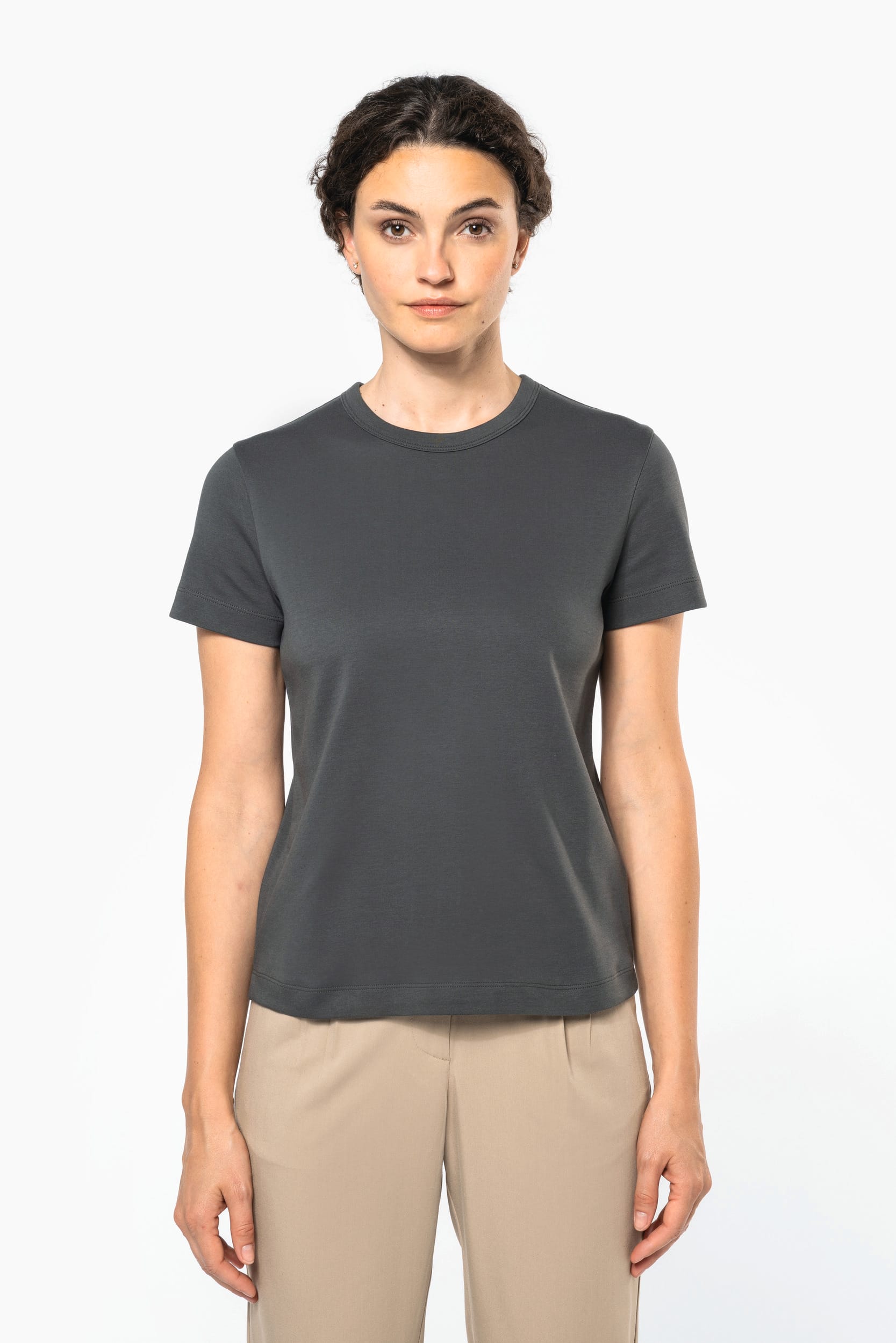 T-shirt algodão biológico interlock de senhora – foto 2