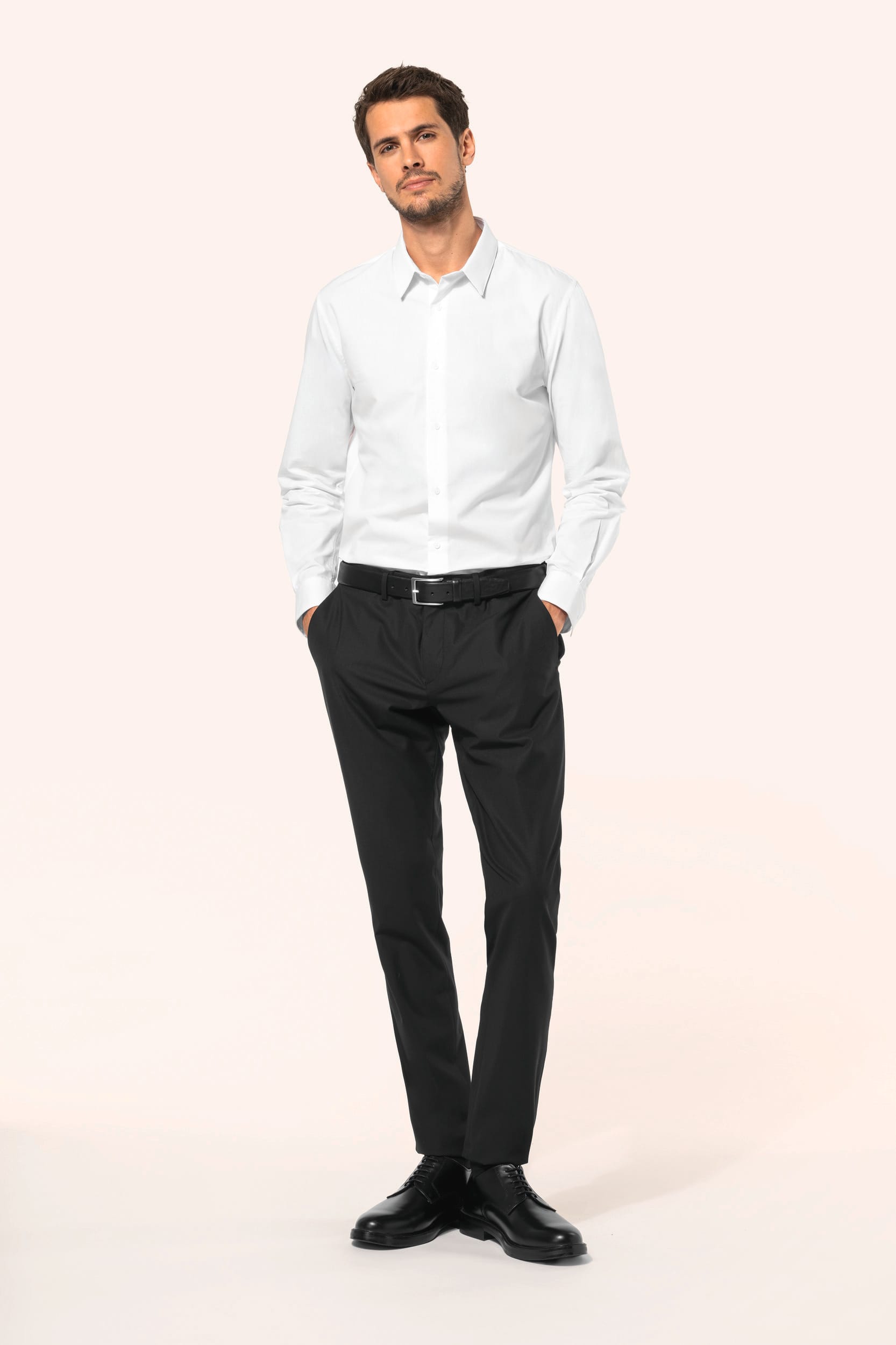 Chemise popeline manches longues homme - Image 3