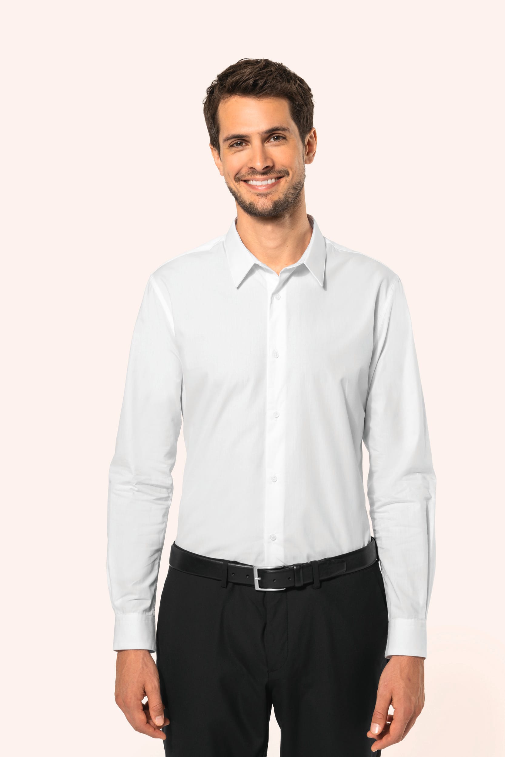 Chemise popeline manches longues homme - Image 1