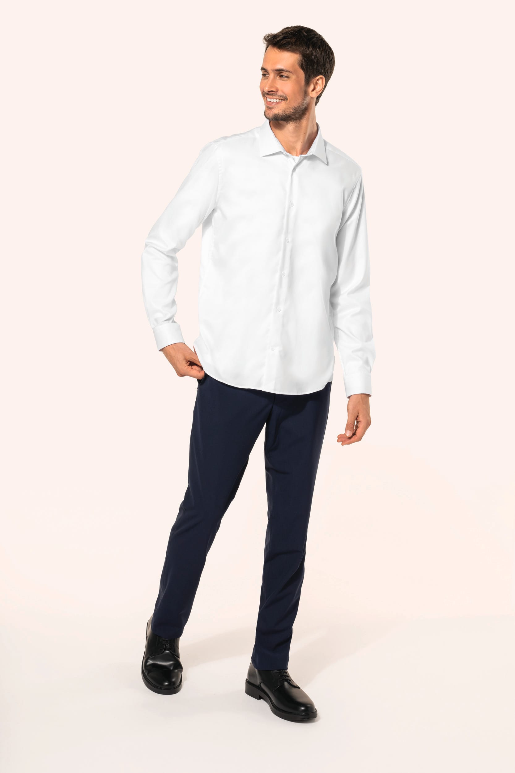 Chemise Oxford pinpoint manches longues homme - Image 8