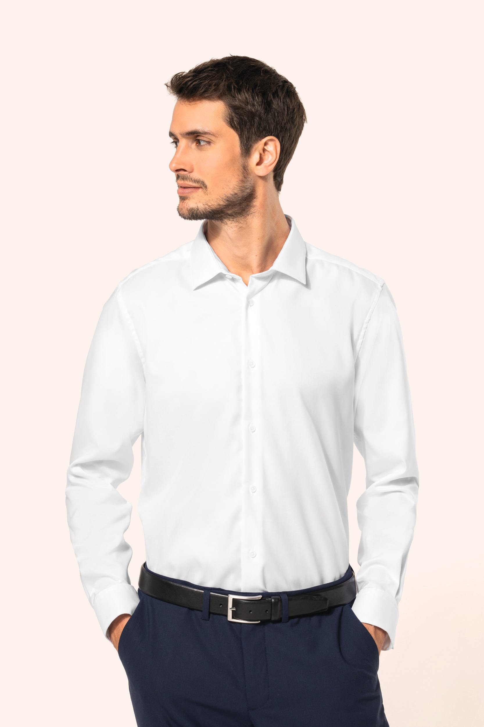 Chemise Oxford pinpoint manches longues homme - Image 1