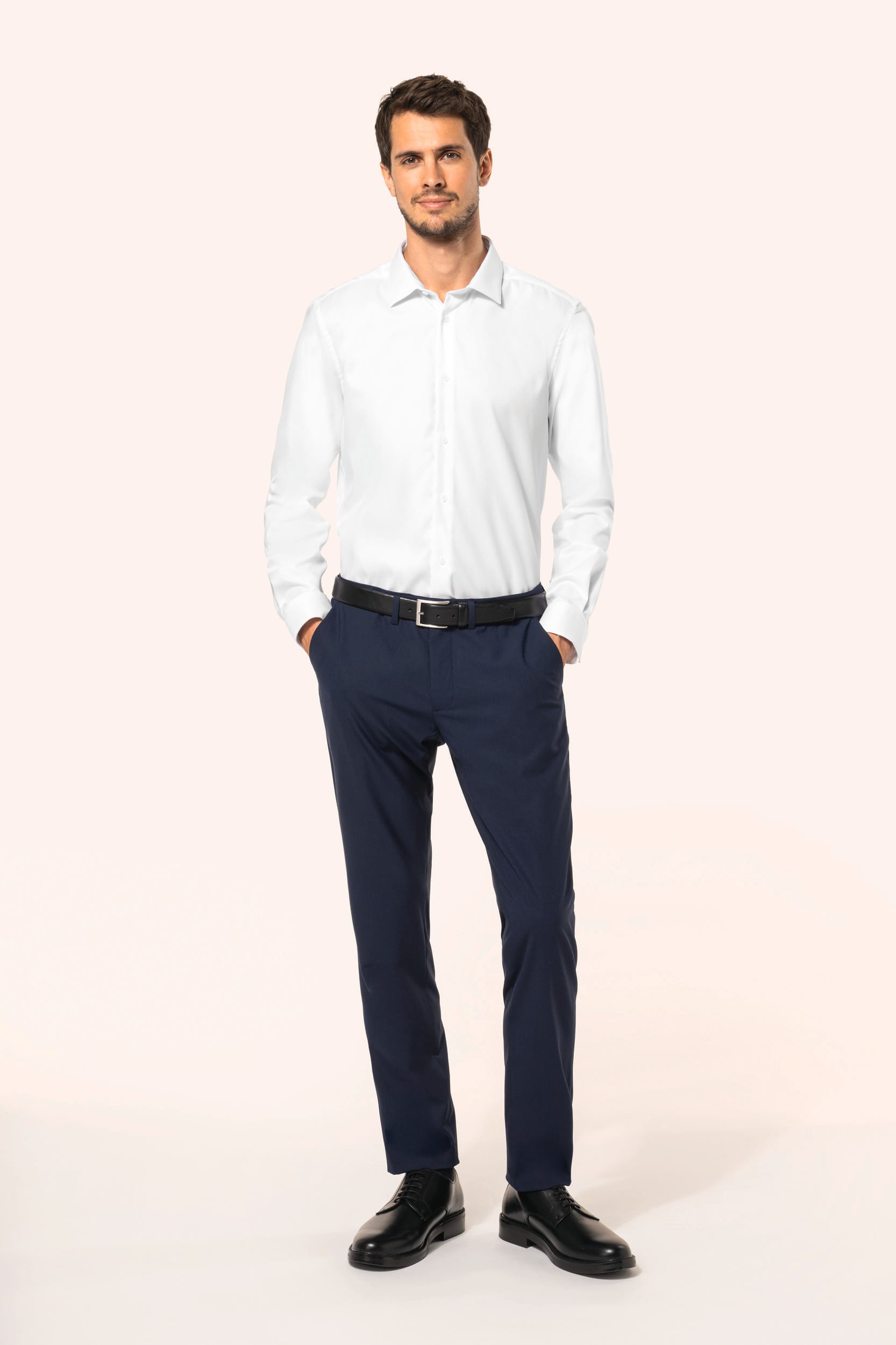 Chemise Oxford pinpoint manches longues homme - Image 7