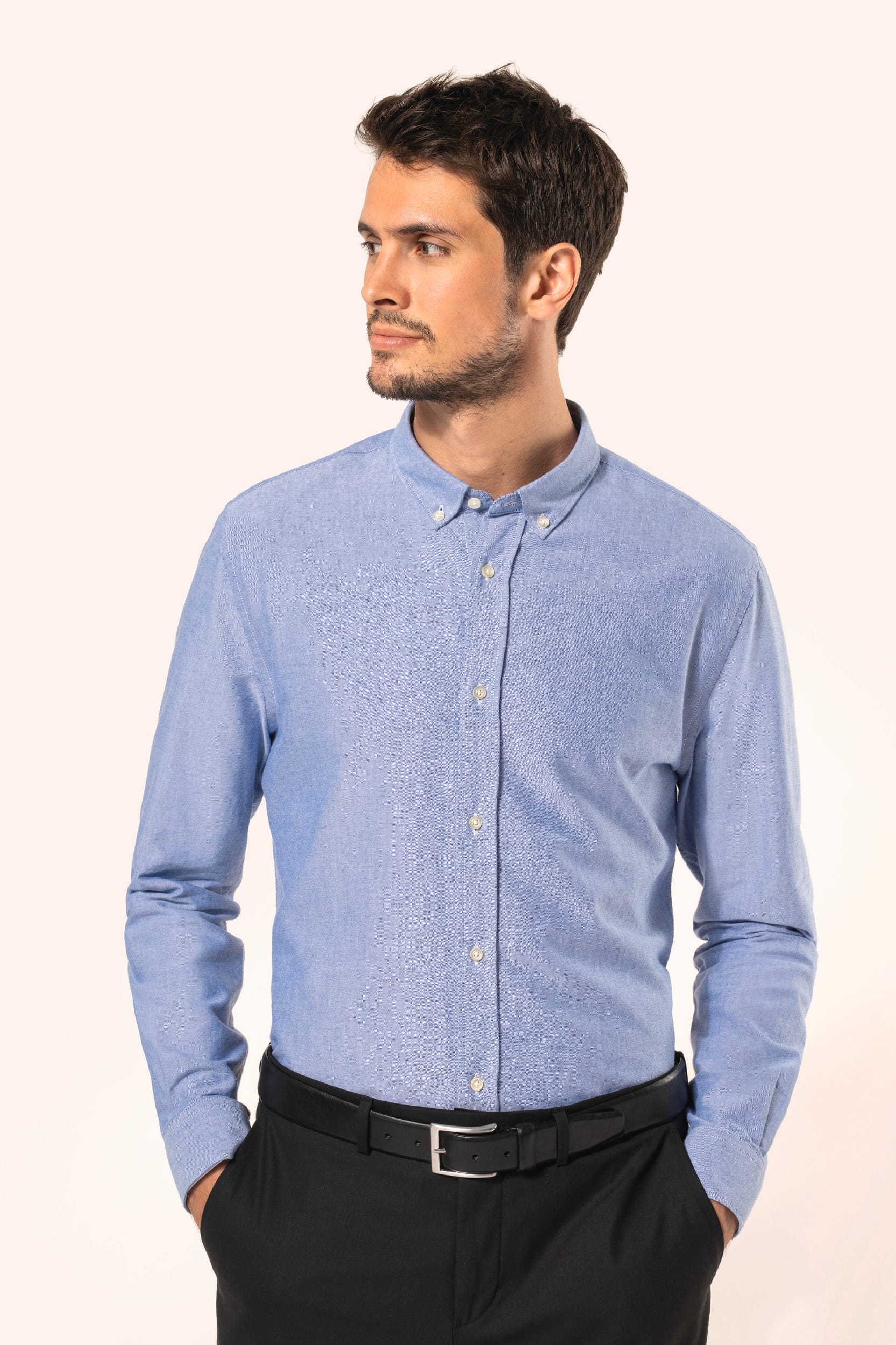 Chemise Oxford manches longues homme - Image 1