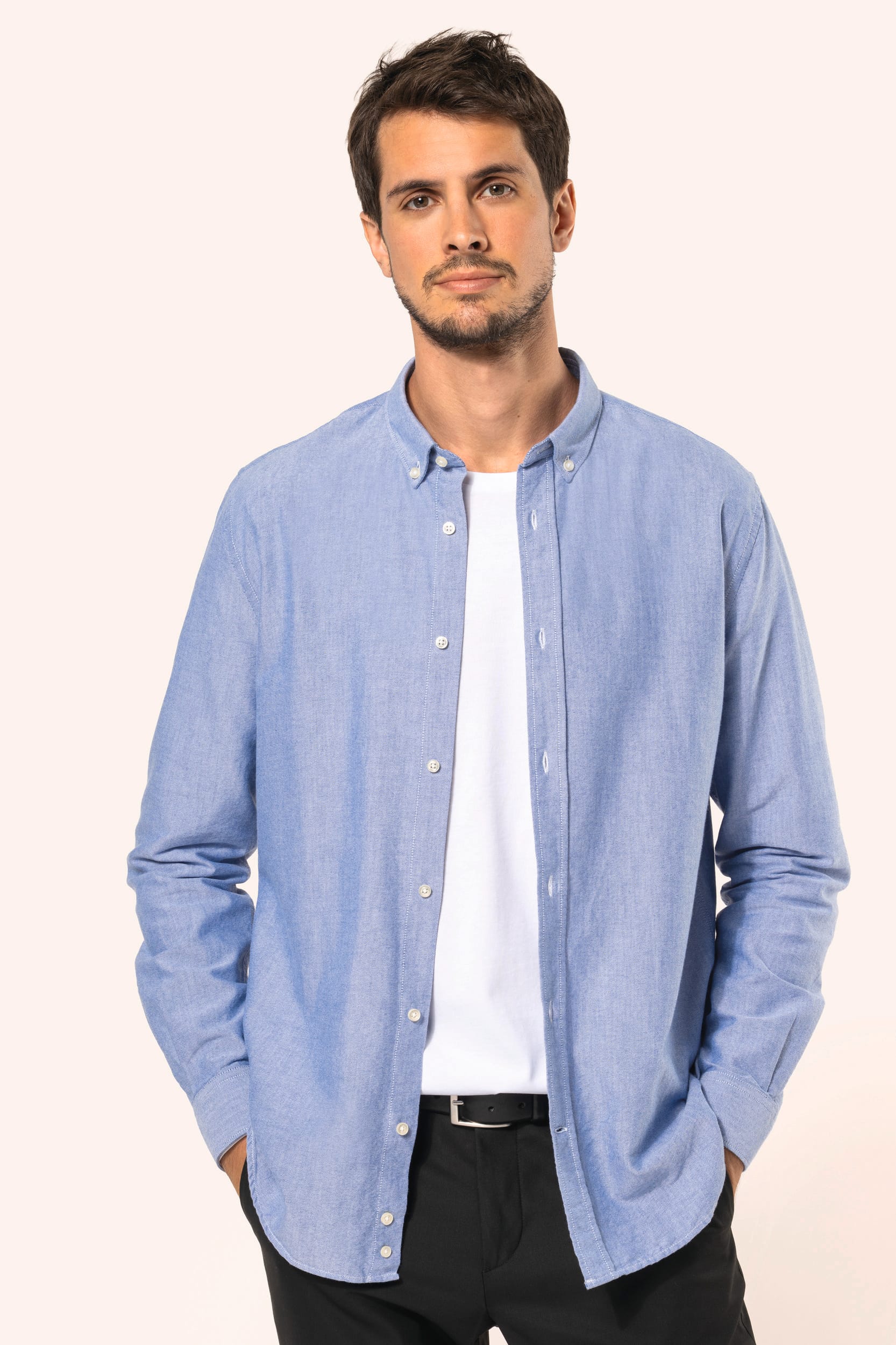 Chemise Oxford manches longues homme - Image 7