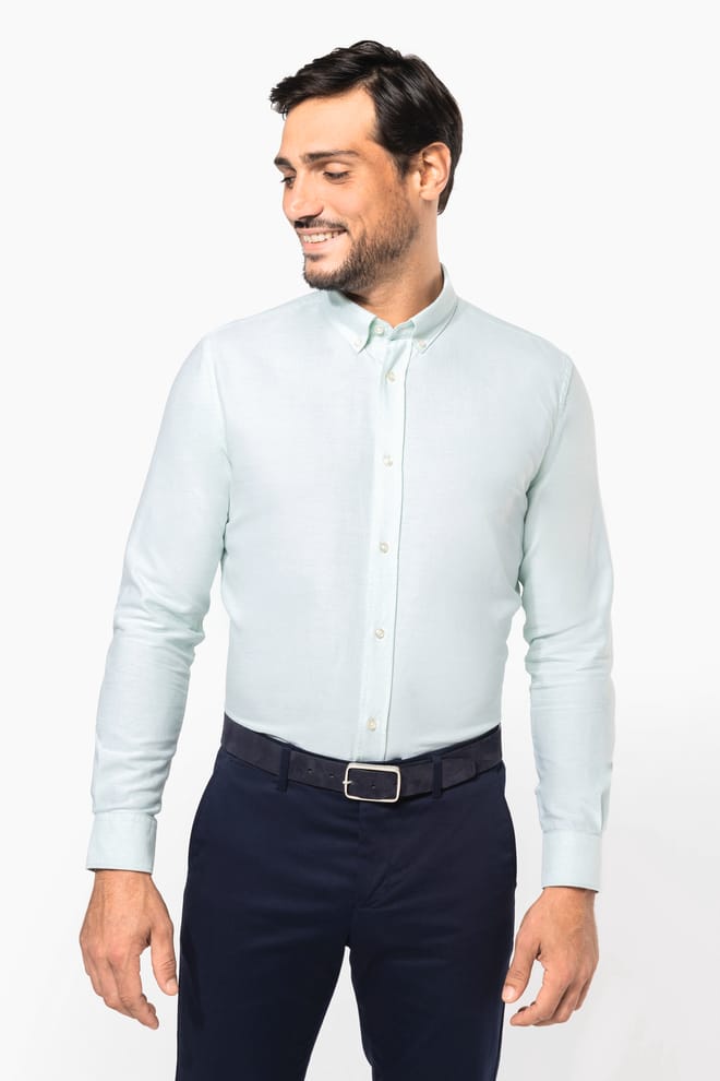 Camicia uomo Oxford maniche lunghe