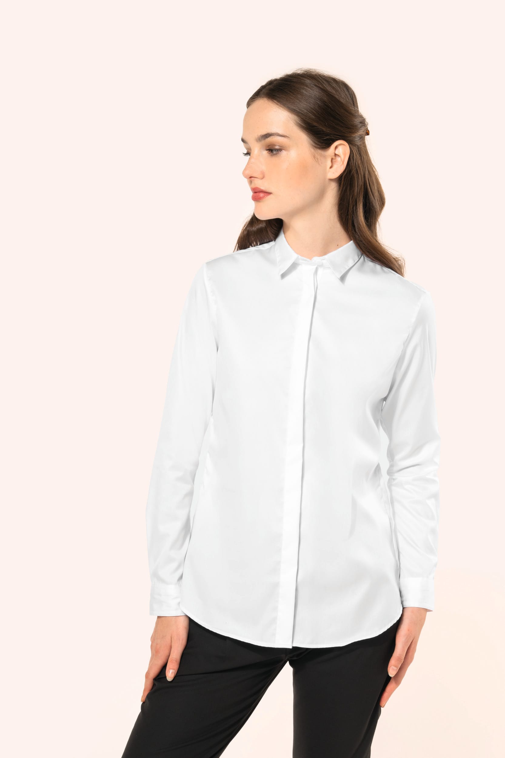 Chemise twill manches longues femme - Image 3