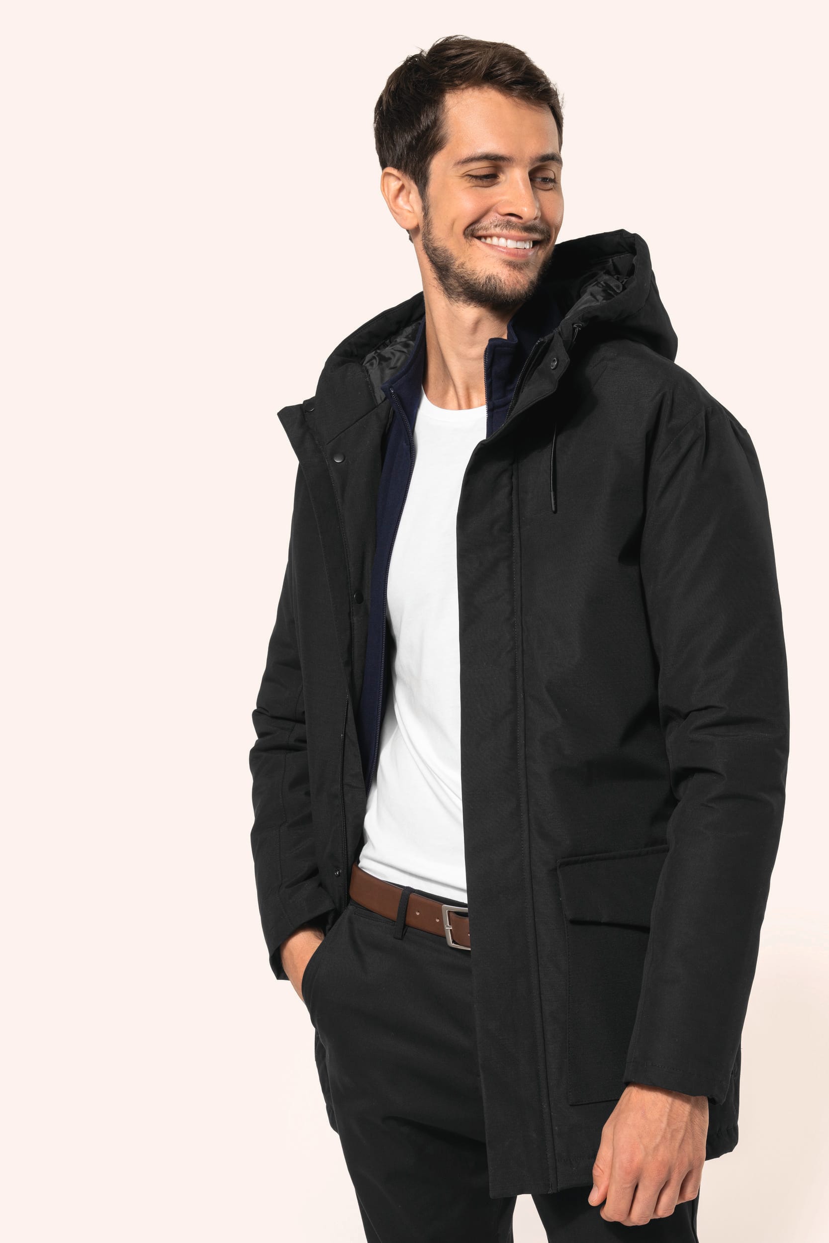 Parka impermeável de homem